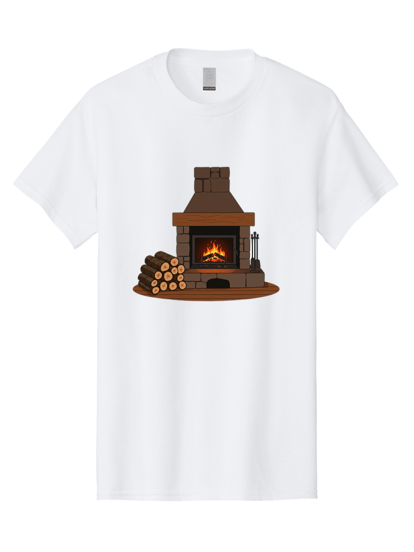 Fireplace-With-Fire Men'S Graphic Tee, 100% Cotton, Comfortable Casual Summer Wear, Machine Washable, Vintage Camera, Old Camera, Antique Camera, Black Camera, Classic Photography, Photography Equipment, Nostalgic Device, Film Camera, Bak548
