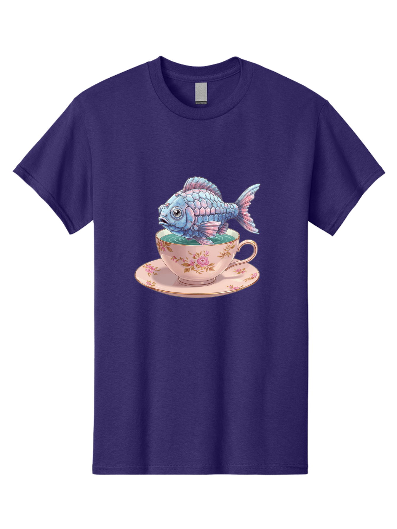 Fish-In-Teacup-2 Men'S Graphic Tee, 100% Cotton, Comfortable Casual Summer Wear, Machine Washable, Vintage Camera, Old Camera, Antique Camera, Black Camera, Classic Photography, Photography Equipment, Nostalgic Device, Film Camera, Camera Art Bak555