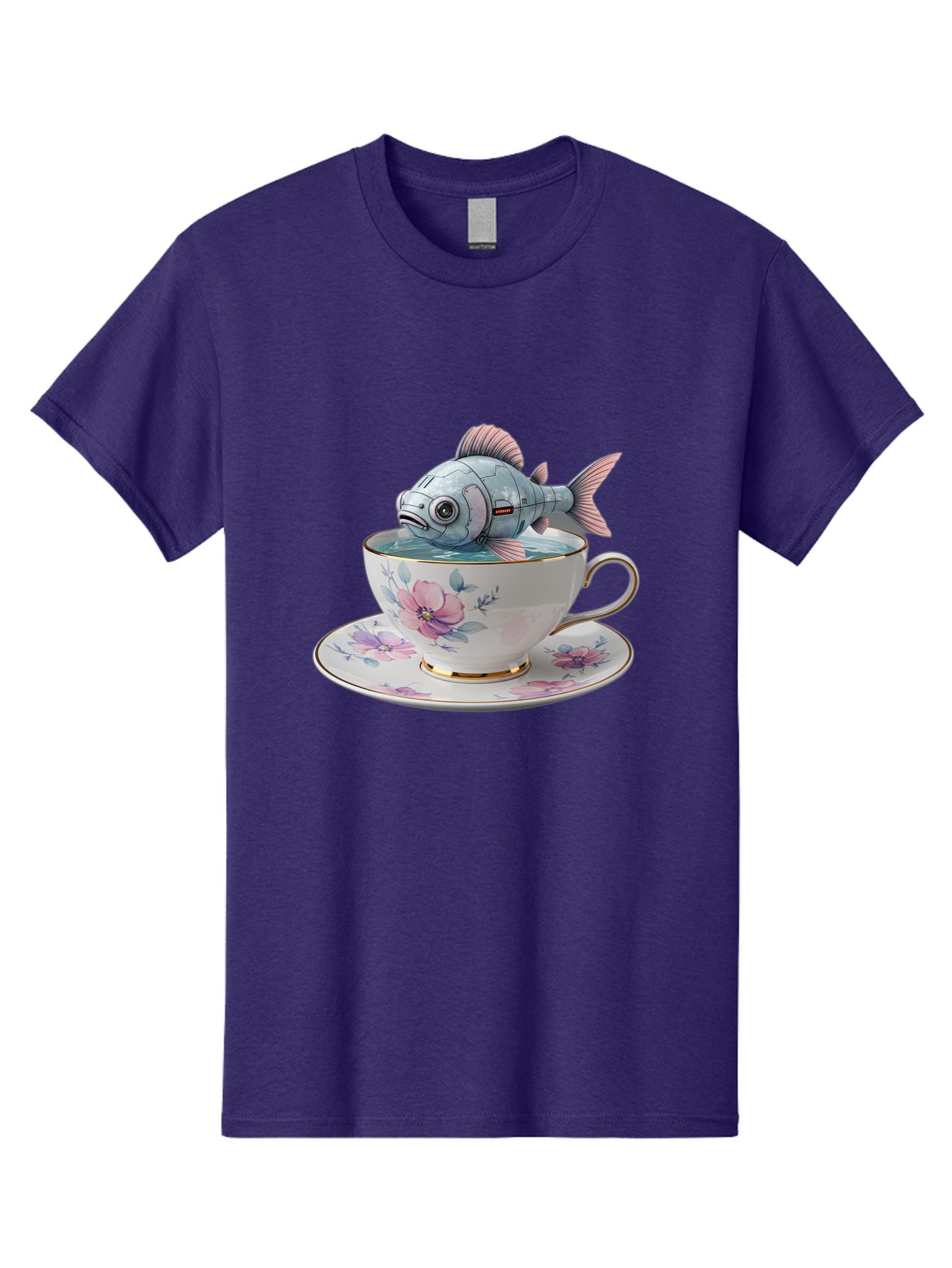Fish-In-Teacup-3 Men'S Graphic Tee, 100% Cotton, Comfortable Casual Summer Wear, Machine Washable, Vintage Camera, Old Camera, Antique Camera, Black Camera, Classic Photography, Photography Equipment, Nostalgic Device, Film Camera, Camera Art Bak556