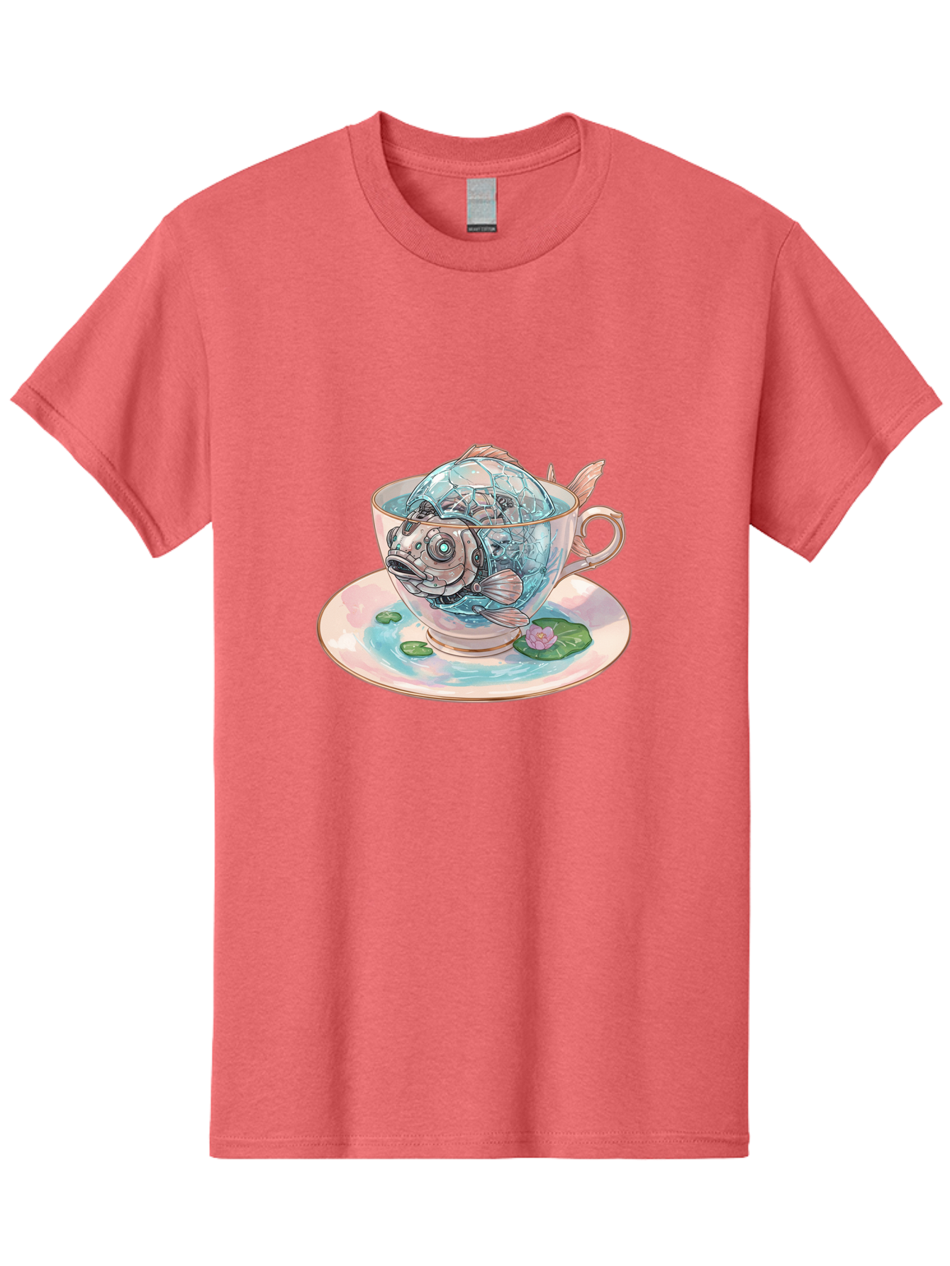 Fish-In-Teacup-4 Men'S Graphic Tee, 100% Cotton, Comfortable Casual Summer Wear, Machine Washable, Vintage Camera, Old Camera, Antique Camera, Black Camera, Classic Photography, Photography Equipment, Nostalgic Device, Film Camera, Camera Art Bak557
