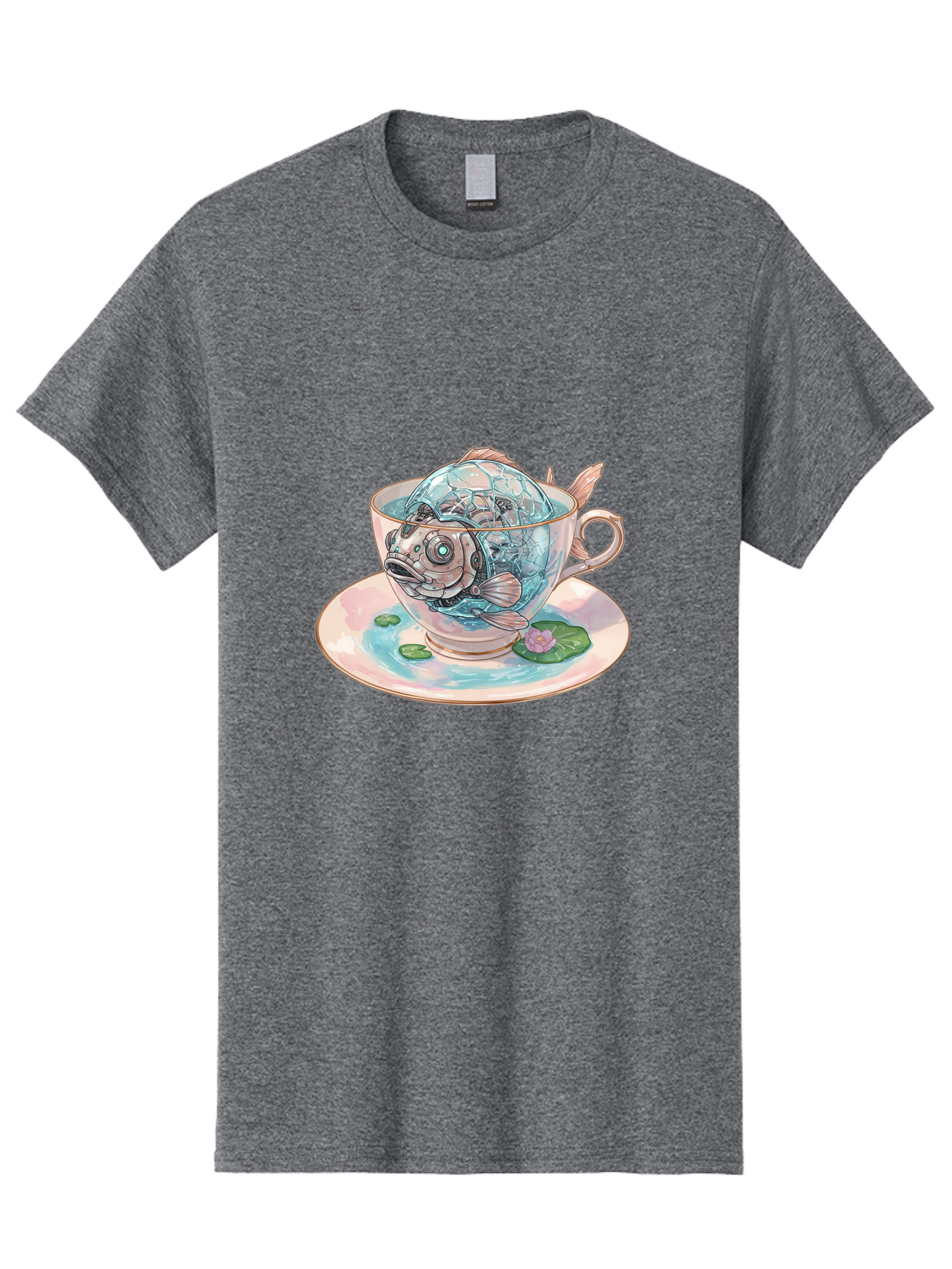 Fish-In-Teacup-4 Men'S Graphic Tee, 100% Cotton, Comfortable Casual Summer Wear, Machine Washable, Vintage Camera, Old Camera, Antique Camera, Black Camera, Classic Photography, Photography Equipment, Nostalgic Device, Film Camera, Camera Art Bak557