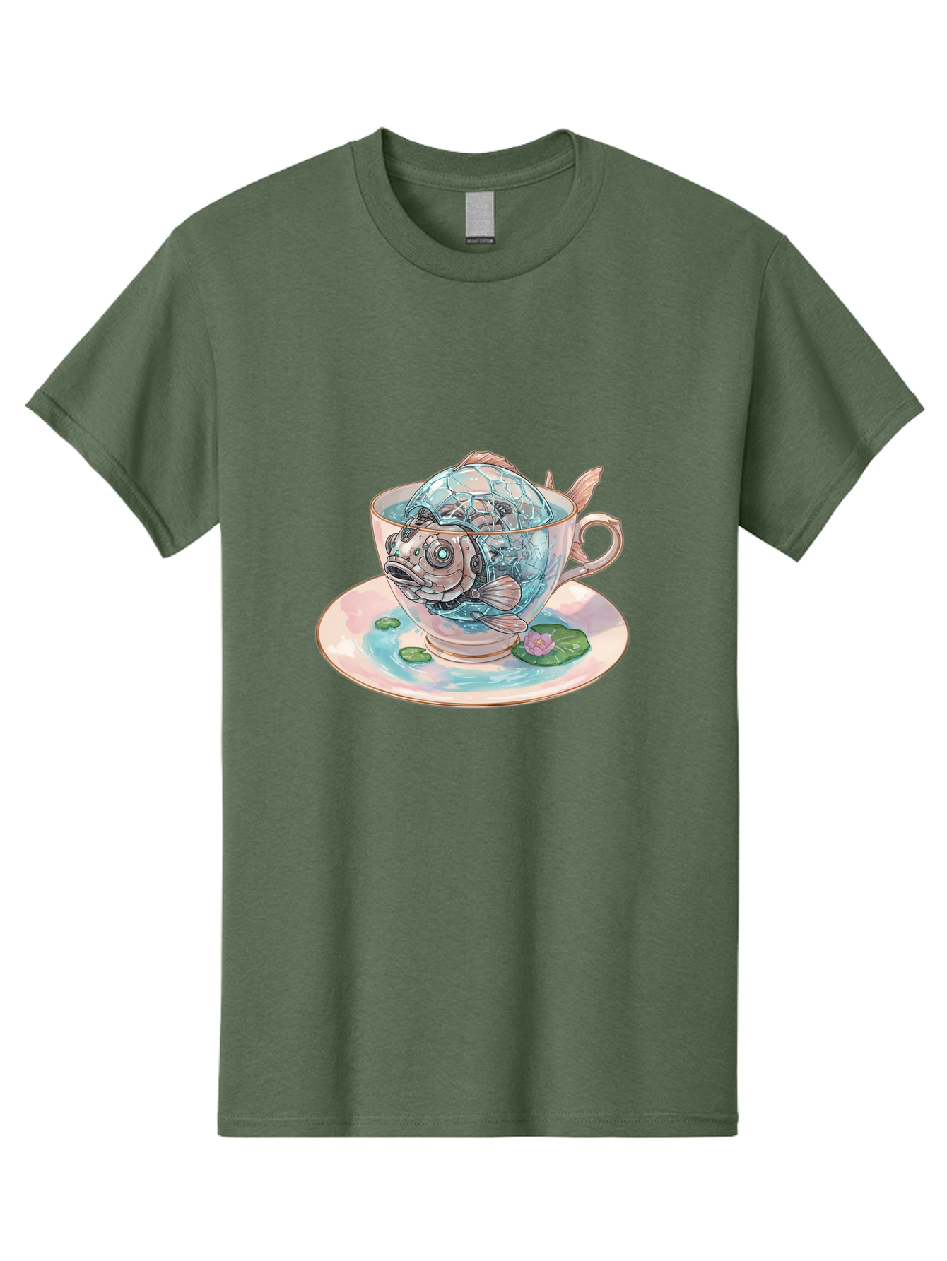 Fish-In-Teacup-4 Men'S Graphic Tee, 100% Cotton, Comfortable Casual Summer Wear, Machine Washable, Vintage Camera, Old Camera, Antique Camera, Black Camera, Classic Photography, Photography Equipment, Nostalgic Device, Film Camera, Camera Art Bak557