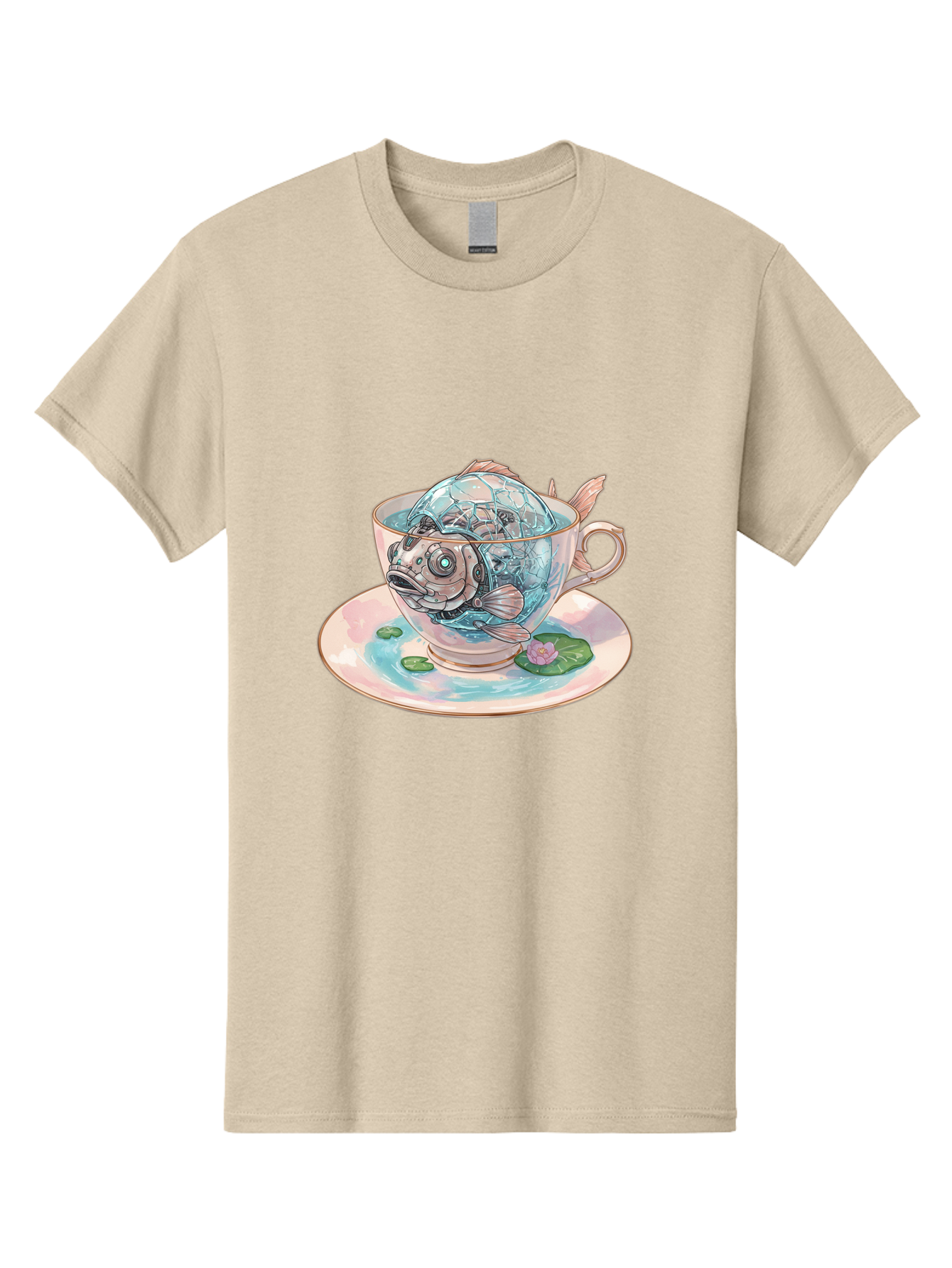 Fish-In-Teacup-4 Men'S Graphic Tee, 100% Cotton, Comfortable Casual Summer Wear, Machine Washable, Vintage Camera, Old Camera, Antique Camera, Black Camera, Classic Photography, Photography Equipment, Nostalgic Device, Film Camera, Camera Art Bak557