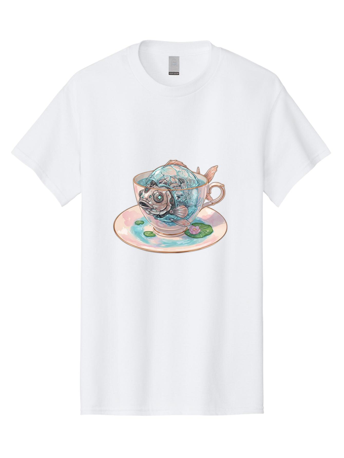 Fish-In-Teacup-4 Men'S Graphic Tee, 100% Cotton, Comfortable Casual Summer Wear, Machine Washable, Vintage Camera, Old Camera, Antique Camera, Black Camera, Classic Photography, Photography Equipment, Nostalgic Device, Film Camera, Camera Art Bak557
