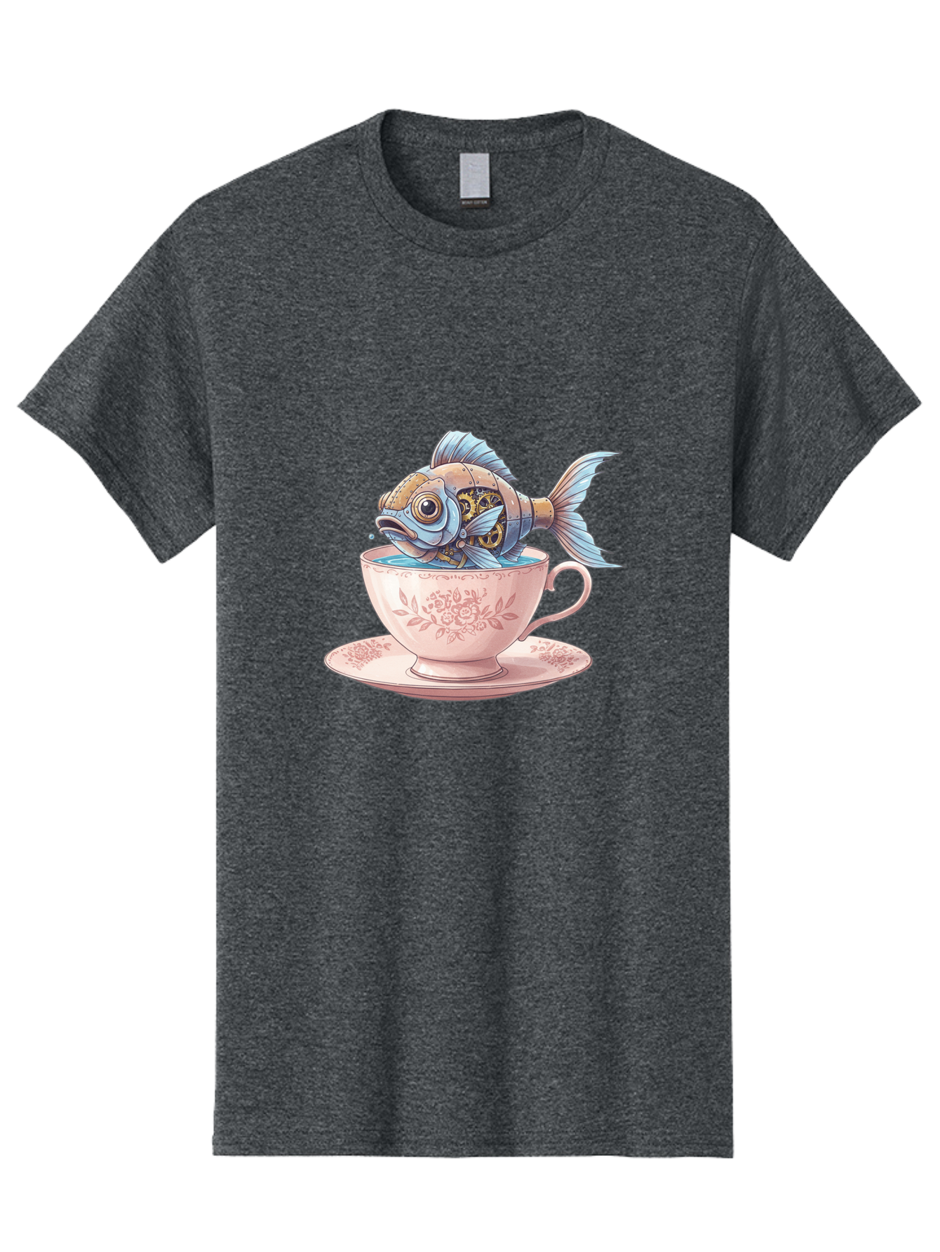 Fish-In-Teacup Men'S Graphic Tee, 100% Cotton, Comfortable Casual Summer Wear, Machine Washable, Vintage Camera, Old Camera, Antique Camera, Black Camera, Classic Photography, Photography Equipment, Nostalgic Device, Film Camera, Camera Art Bak558