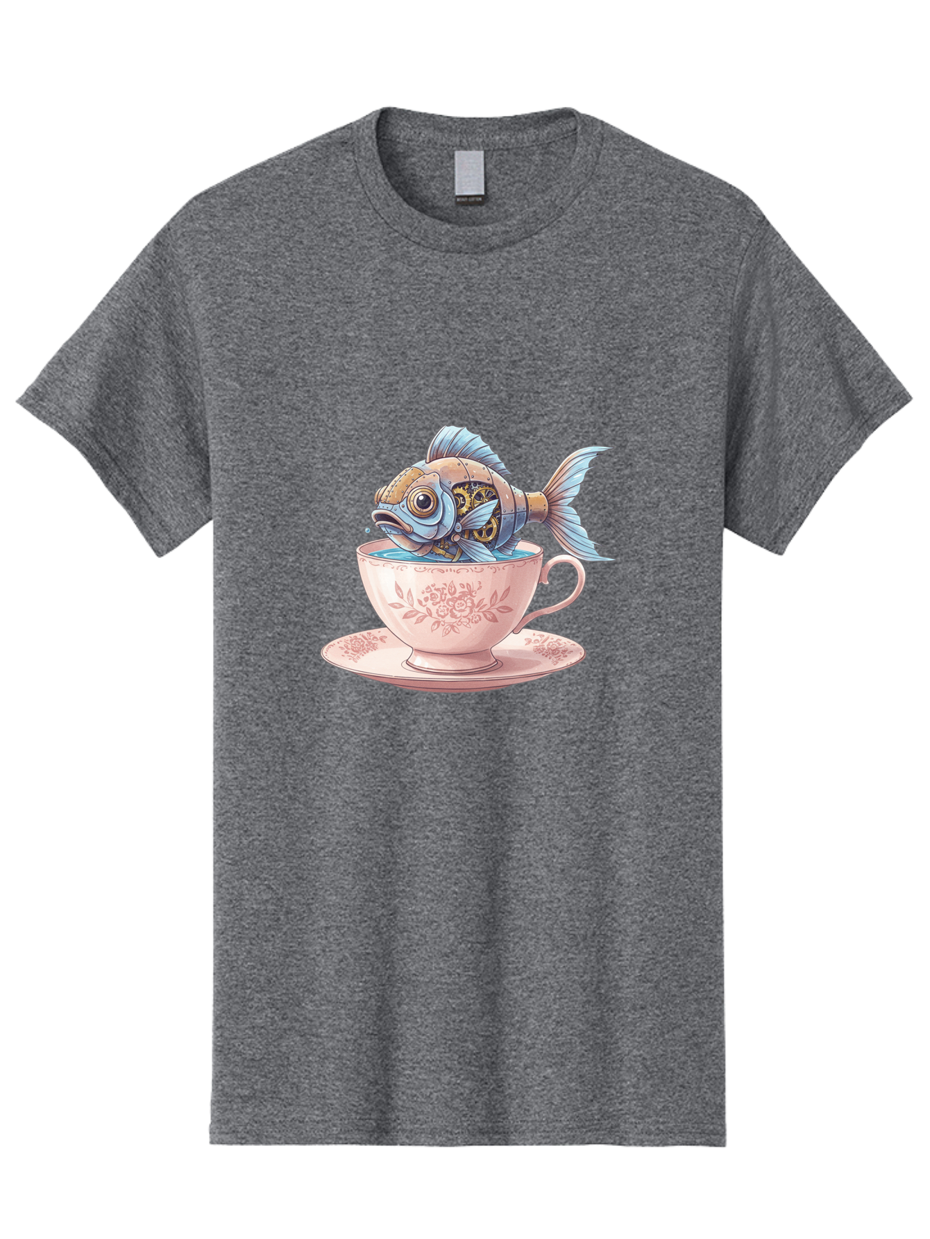 Fish-In-Teacup Men'S Graphic Tee, 100% Cotton, Comfortable Casual Summer Wear, Machine Washable, Vintage Camera, Old Camera, Antique Camera, Black Camera, Classic Photography, Photography Equipment, Nostalgic Device, Film Camera, Camera Art Bak558