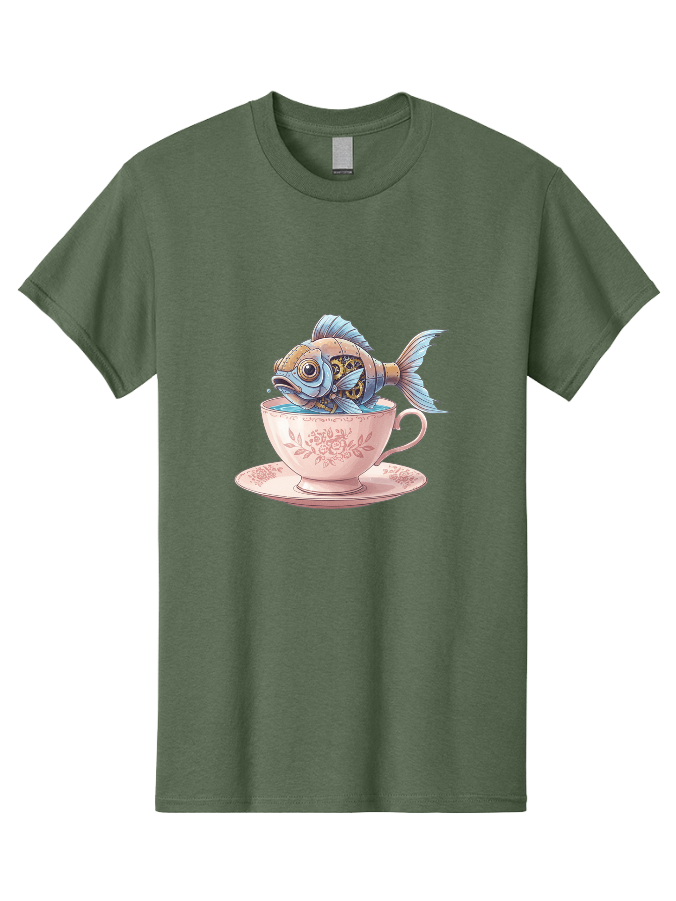 Fish-In-Teacup Men'S Graphic Tee, 100% Cotton, Comfortable Casual Summer Wear, Machine Washable, Vintage Camera, Old Camera, Antique Camera, Black Camera, Classic Photography, Photography Equipment, Nostalgic Device, Film Camera, Camera Art Bak558
