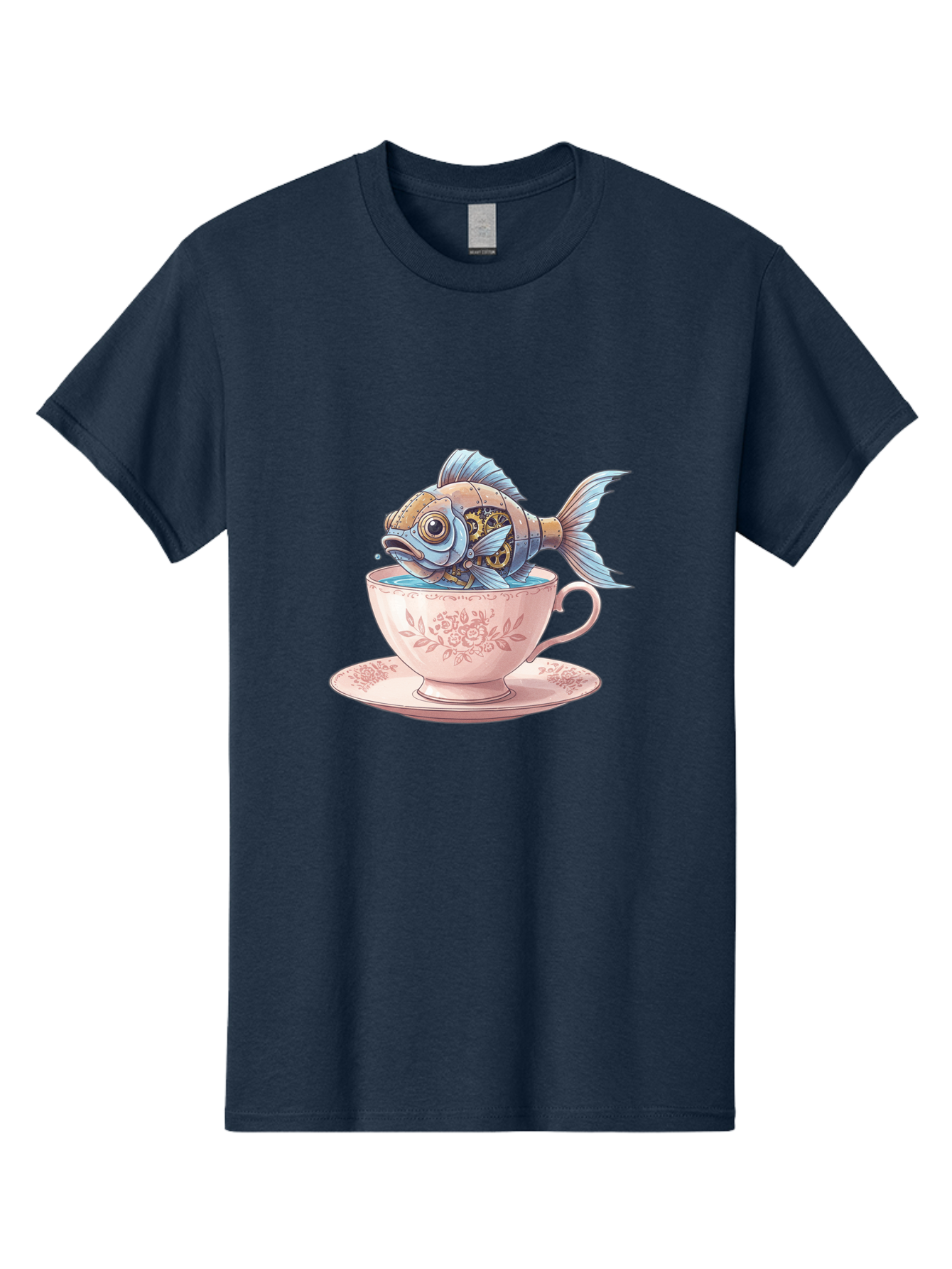 Fish-In-Teacup Men'S Graphic Tee, 100% Cotton, Comfortable Casual Summer Wear, Machine Washable, Vintage Camera, Old Camera, Antique Camera, Black Camera, Classic Photography, Photography Equipment, Nostalgic Device, Film Camera, Camera Art Bak558