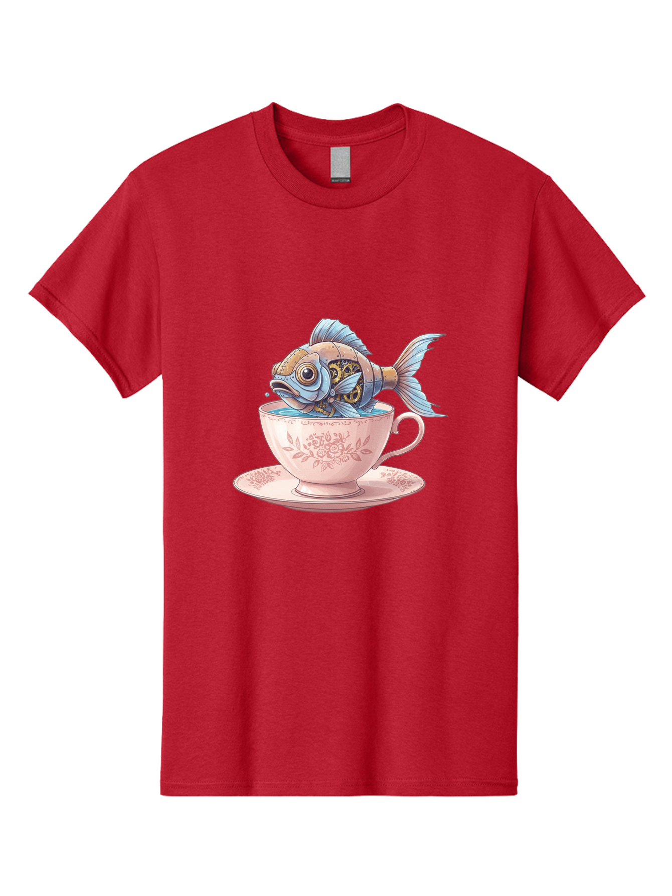 Fish-In-Teacup Men'S Graphic Tee, 100% Cotton, Comfortable Casual Summer Wear, Machine Washable, Vintage Camera, Old Camera, Antique Camera, Black Camera, Classic Photography, Photography Equipment, Nostalgic Device, Film Camera, Camera Art Bak558