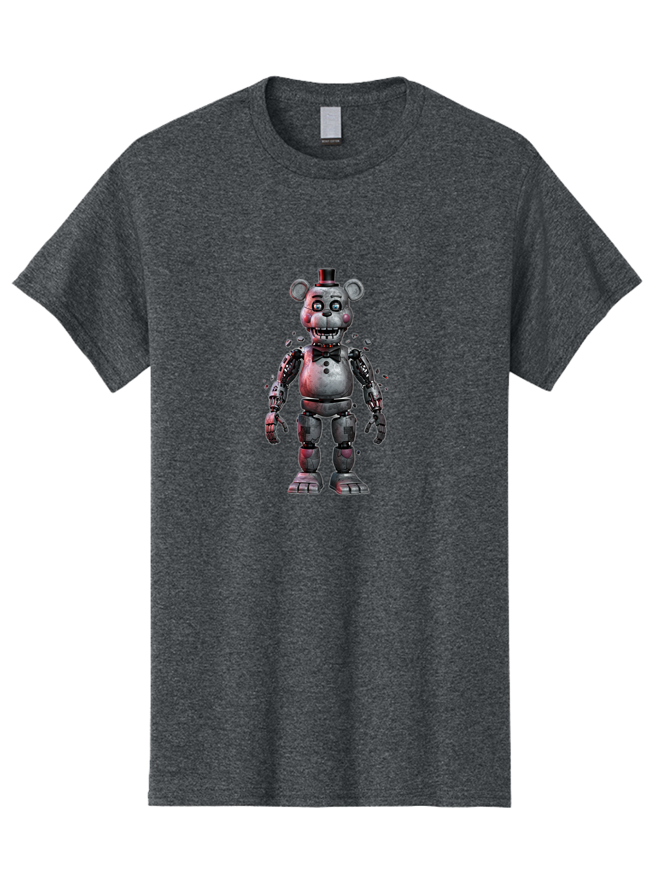 Five-Nights-At-Freddy-S-Character Men'S Graphic Tee, 100% Cotton, Comfortable Casual Summer Wear, Machine Washable, Vintage Camera, Old Camera, Antique Camera, Black Camera, Classic Photography, Photography Equipment, Nostalgic Device, Bak563
