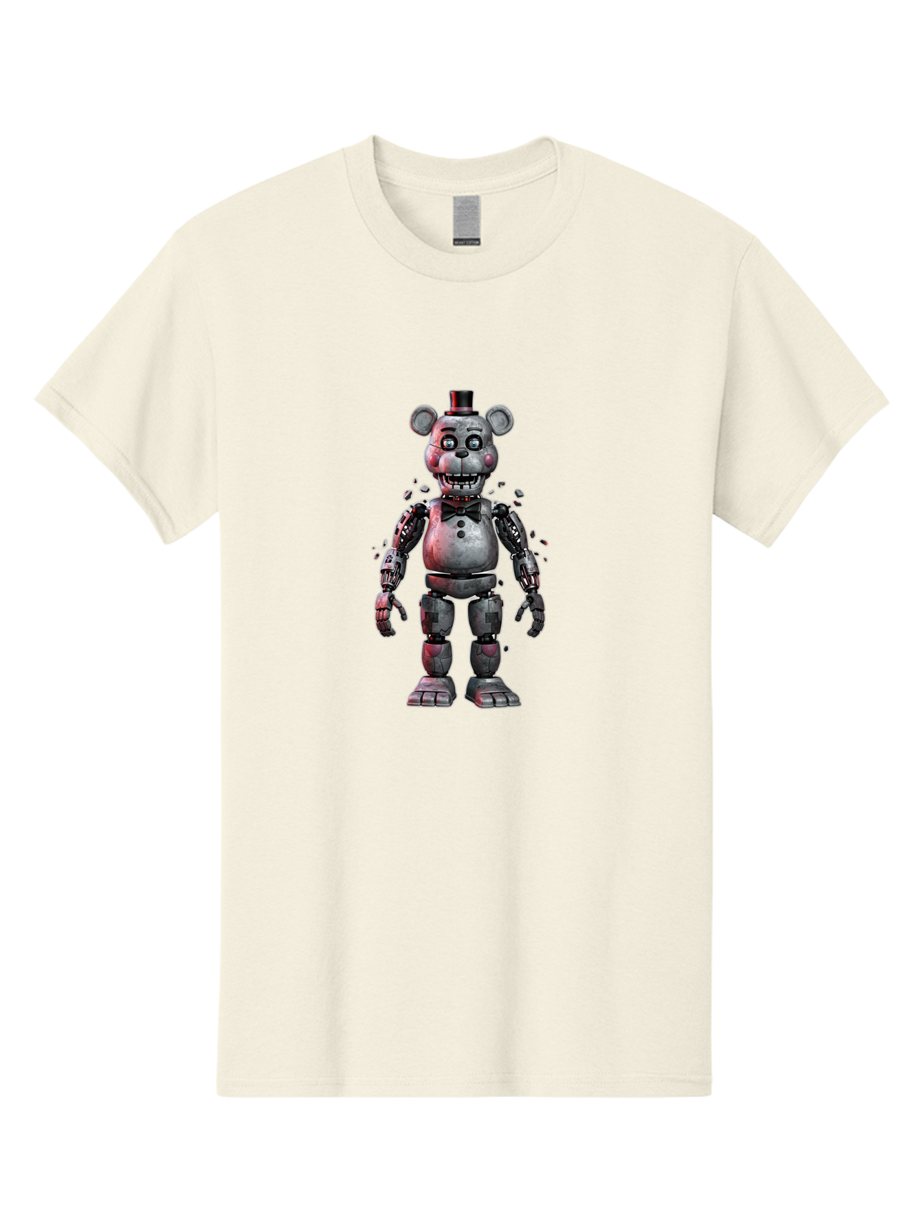 Five-Nights-At-Freddy-S-Character Men'S Graphic Tee, 100% Cotton, Comfortable Casual Summer Wear, Machine Washable, Vintage Camera, Old Camera, Antique Camera, Black Camera, Classic Photography, Photography Equipment, Nostalgic Device, Bak563