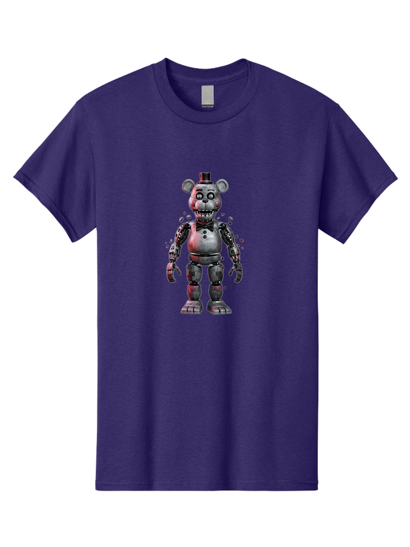 Five-Nights-At-Freddy-S-Character Men'S Graphic Tee, 100% Cotton, Comfortable Casual Summer Wear, Machine Washable, Vintage Camera, Old Camera, Antique Camera, Black Camera, Classic Photography, Photography Equipment, Nostalgic Device, Bak563
