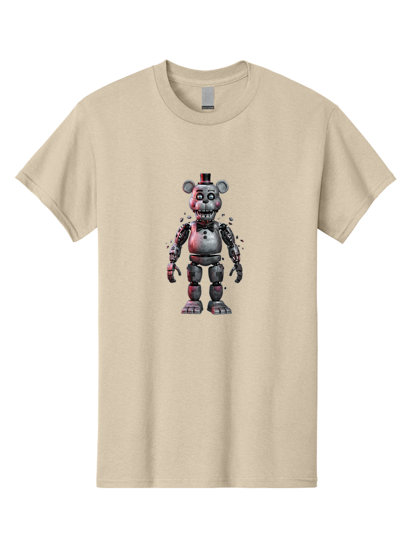 Five-Nights-At-Freddy-S-Character Men'S Graphic Tee, 100% Cotton, Comfortable Casual Summer Wear, Machine Washable, Vintage Camera, Old Camera, Antique Camera, Black Camera, Classic Photography, Photography Equipment, Nostalgic Device, Bak563