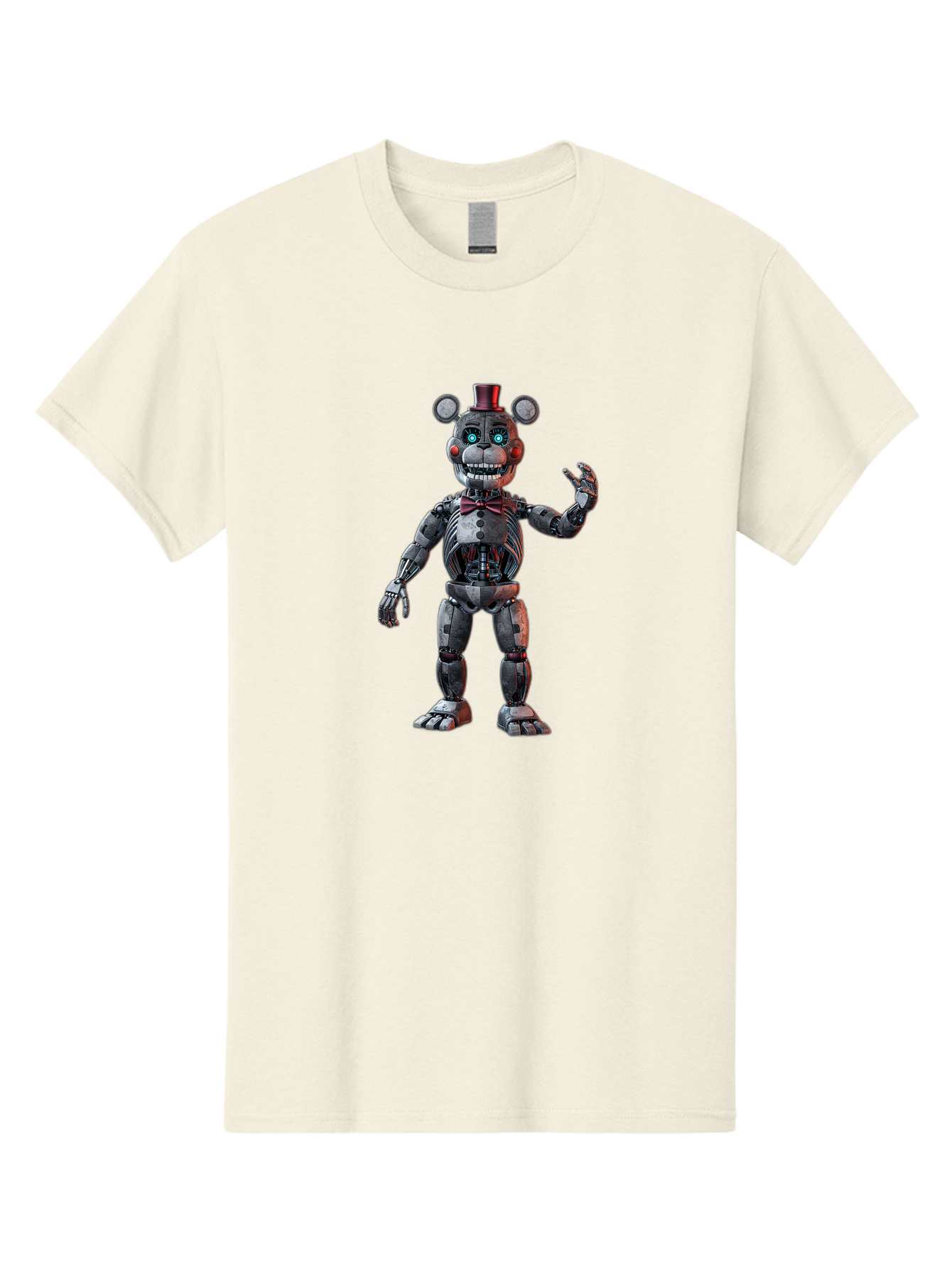 Five-Nights-At-Freddy-S-Endoskeleton Men'S Graphic Tee, 100% Cotton, Comfortable Casual Summer Wear, Machine Washable, Vintage Camera, Old Camera, Antique Camera, Black Camera, Classic Photography, Photography Equipment, Nostalgic Device, Bak564