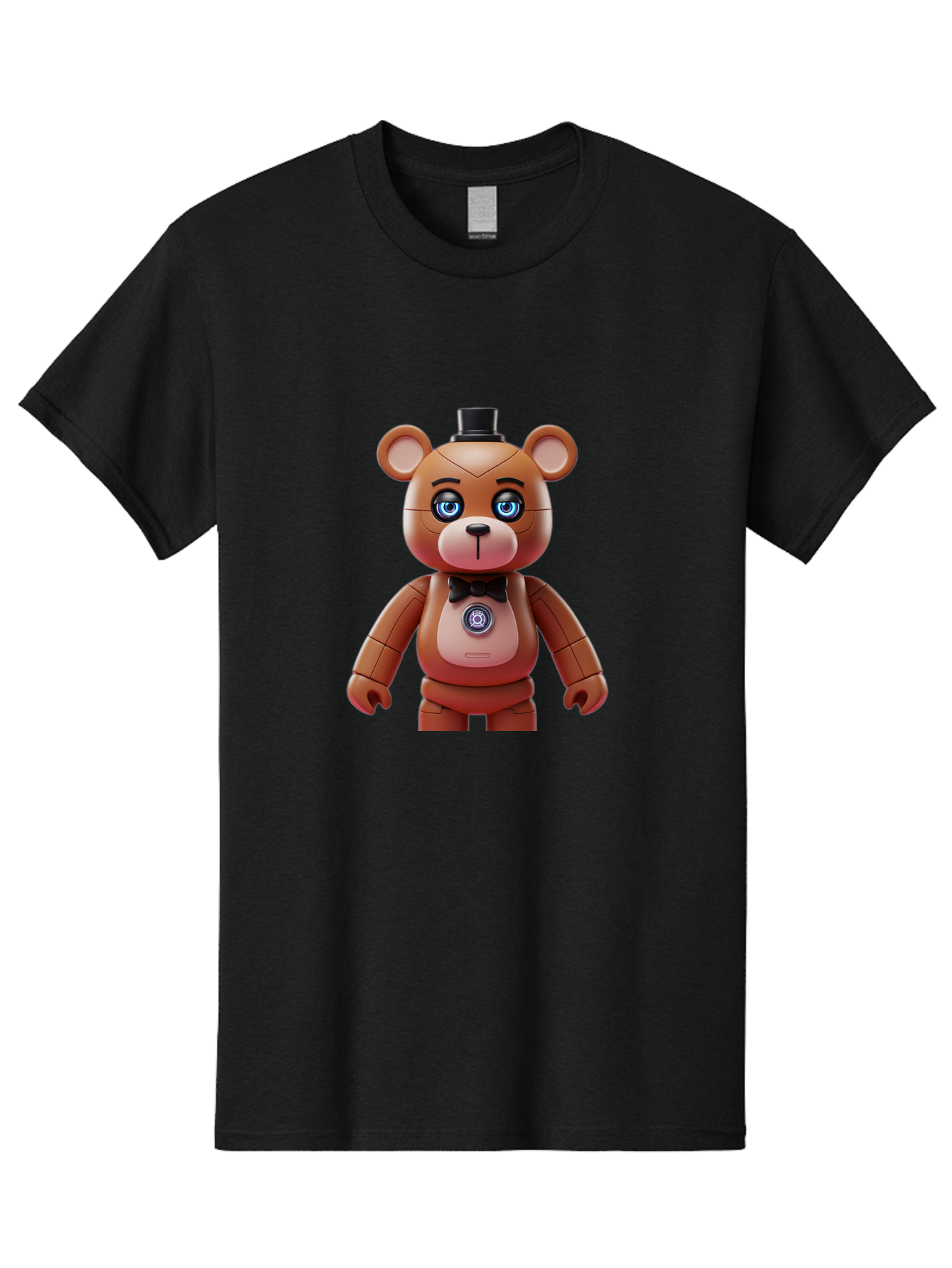 Five-Nights-At-Freddy-S-Teddy-Bear Men'S Graphic Tee, 100% Cotton, Comfortable Casual Summer Wear, Machine Washable, Vintage Camera, Old Camera, Antique Camera, Black Camera, Classic Photography, Photography Equipment, Nostalgic Device, Bak568