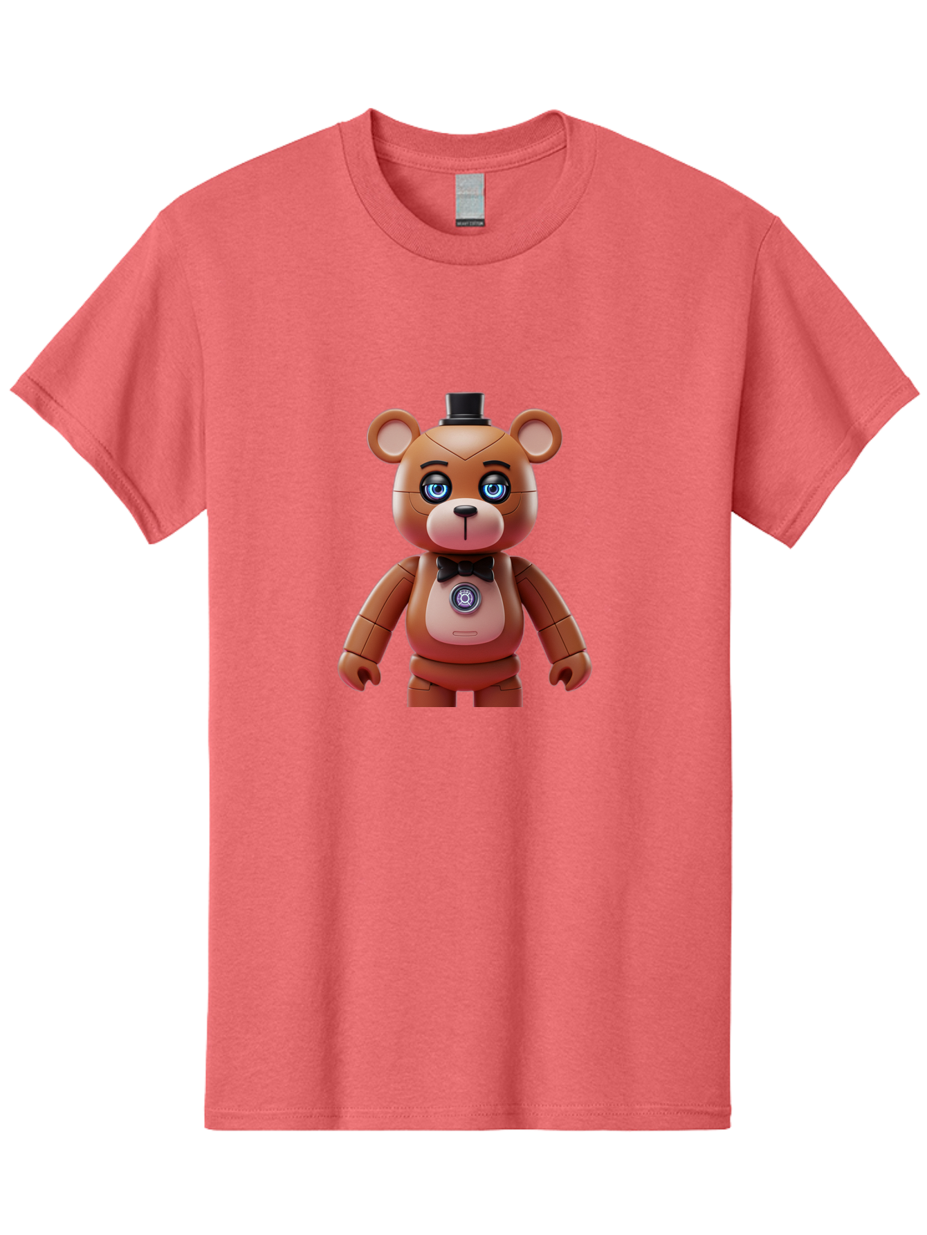 Five-Nights-At-Freddy-S-Teddy-Bear Men'S Graphic Tee, 100% Cotton, Comfortable Casual Summer Wear, Machine Washable, Vintage Camera, Old Camera, Antique Camera, Black Camera, Classic Photography, Photography Equipment, Nostalgic Device, Bak568
