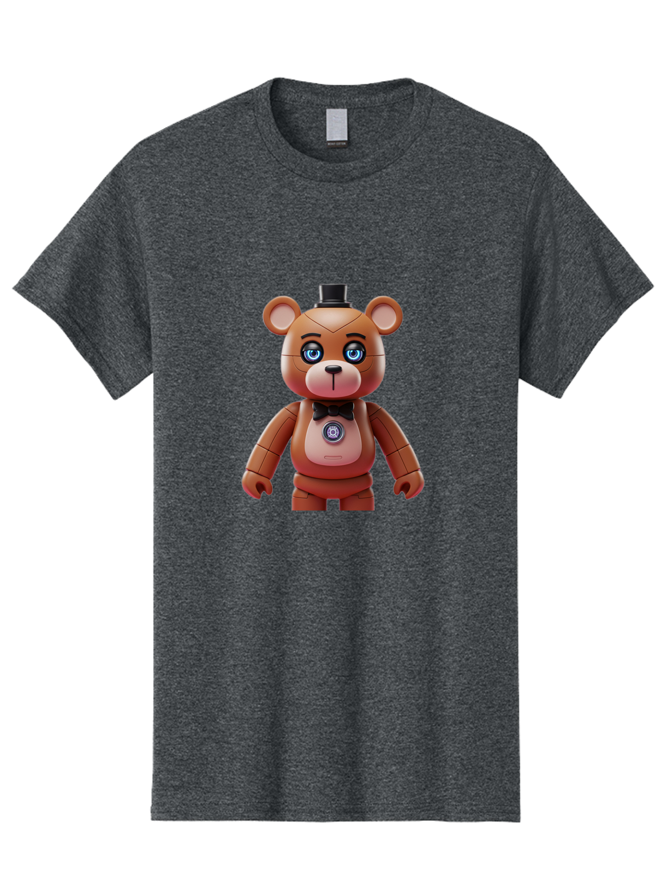 Five-Nights-At-Freddy-S-Teddy-Bear Men'S Graphic Tee, 100% Cotton, Comfortable Casual Summer Wear, Machine Washable, Vintage Camera, Old Camera, Antique Camera, Black Camera, Classic Photography, Photography Equipment, Nostalgic Device, Bak568