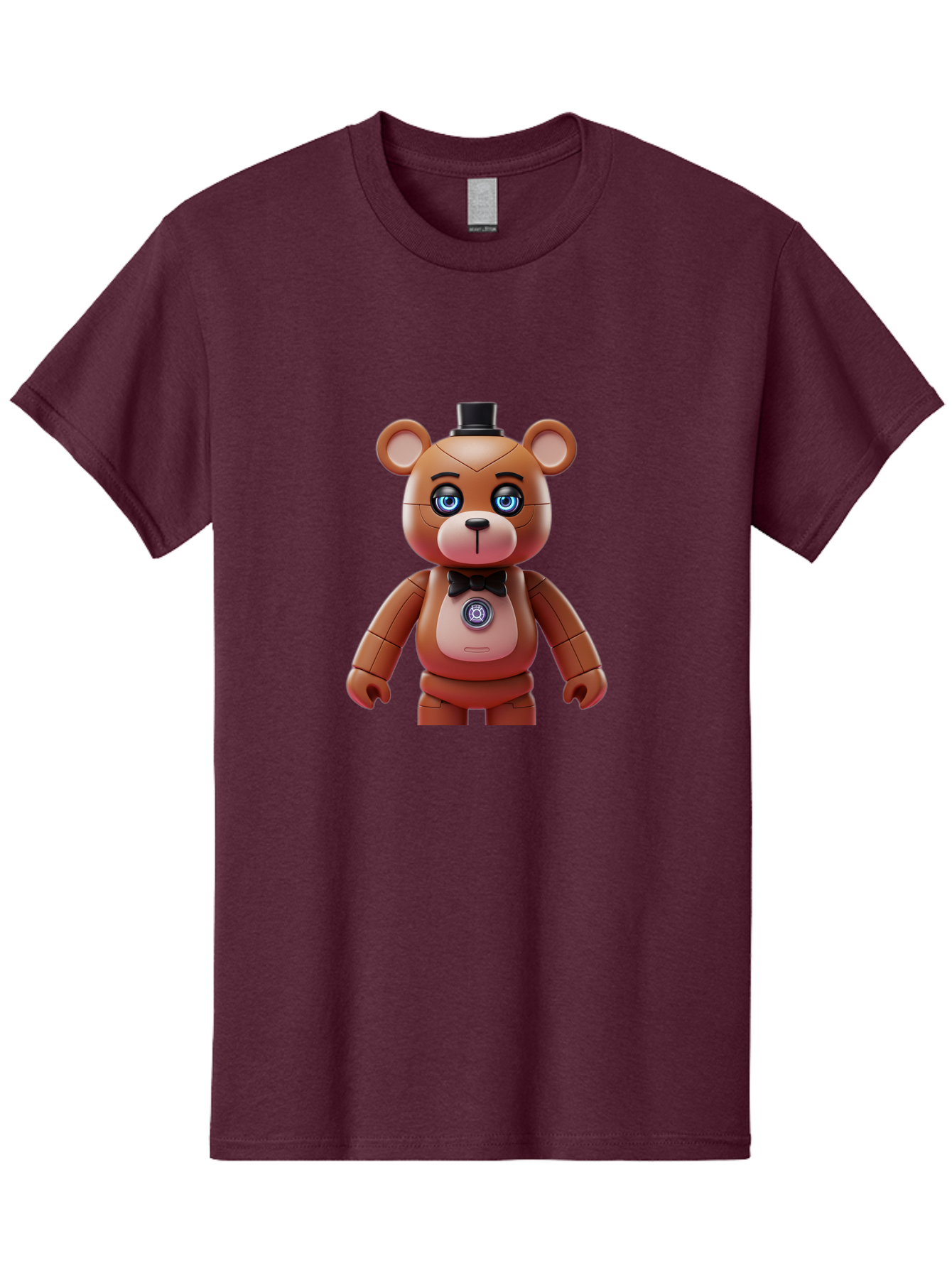 Five-Nights-At-Freddy-S-Teddy-Bear Men'S Graphic Tee, 100% Cotton, Comfortable Casual Summer Wear, Machine Washable, Vintage Camera, Old Camera, Antique Camera, Black Camera, Classic Photography, Photography Equipment, Nostalgic Device, Bak568