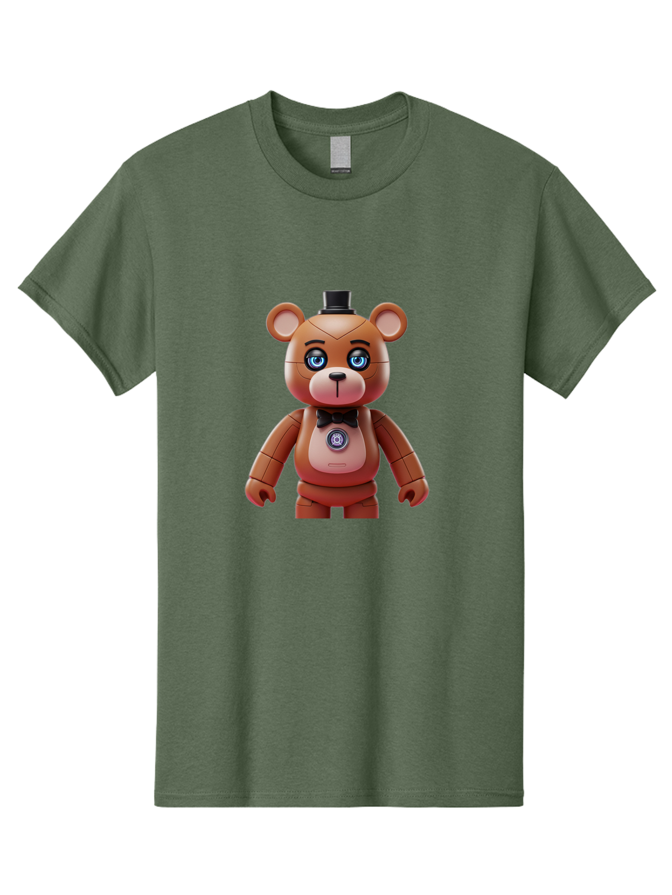 Five-Nights-At-Freddy-S-Teddy-Bear Men'S Graphic Tee, 100% Cotton, Comfortable Casual Summer Wear, Machine Washable, Vintage Camera, Old Camera, Antique Camera, Black Camera, Classic Photography, Photography Equipment, Nostalgic Device, Bak568