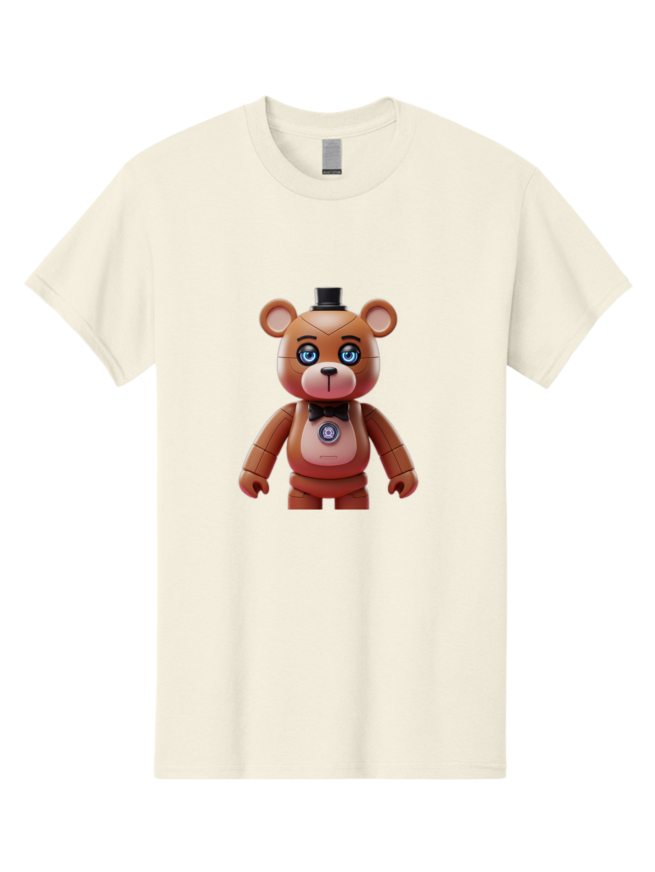 Five-Nights-At-Freddy-S-Teddy-Bear Men'S Graphic Tee, 100% Cotton, Comfortable Casual Summer Wear, Machine Washable, Vintage Camera, Old Camera, Antique Camera, Black Camera, Classic Photography, Photography Equipment, Nostalgic Device, Bak568