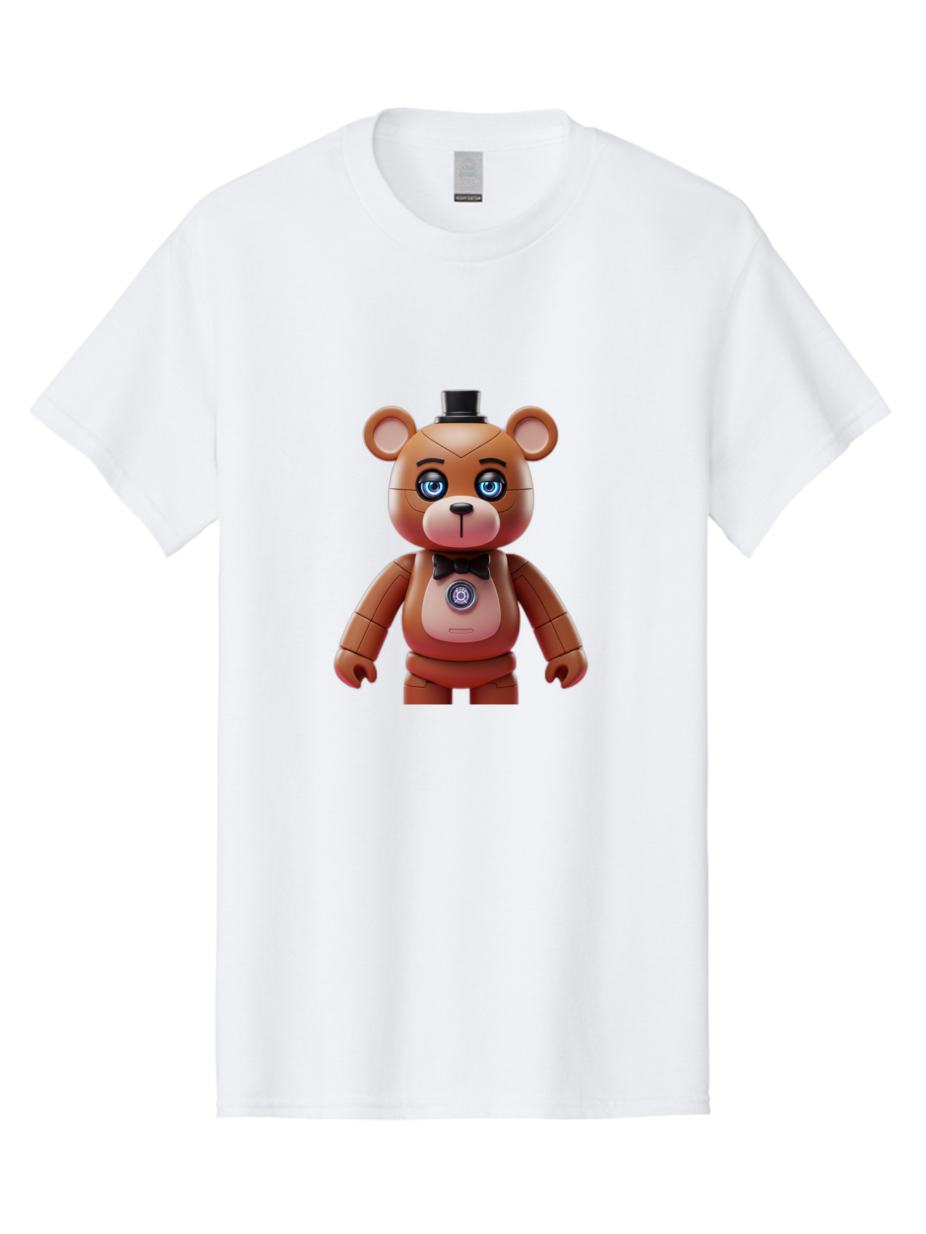 Five-Nights-At-Freddy-S-Teddy-Bear Men'S Graphic Tee, 100% Cotton, Comfortable Casual Summer Wear, Machine Washable, Vintage Camera, Old Camera, Antique Camera, Black Camera, Classic Photography, Photography Equipment, Nostalgic Device, Bak568