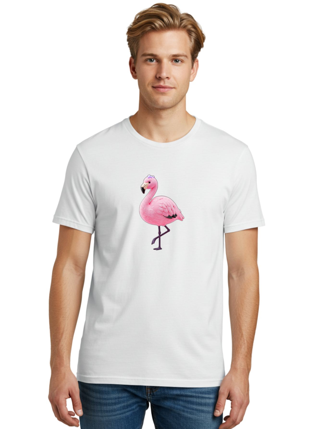 Flamingo-1 Men'S Graphic Tee, 100% Cotton, Comfortable Casual Summer Wear, Machine Washable, Vintage Camera, Old Camera, Antique Camera, Black Camera, Classic Photography, Photography Equipment, Nostalgic Device, Film Camera, Camera Art Bak573