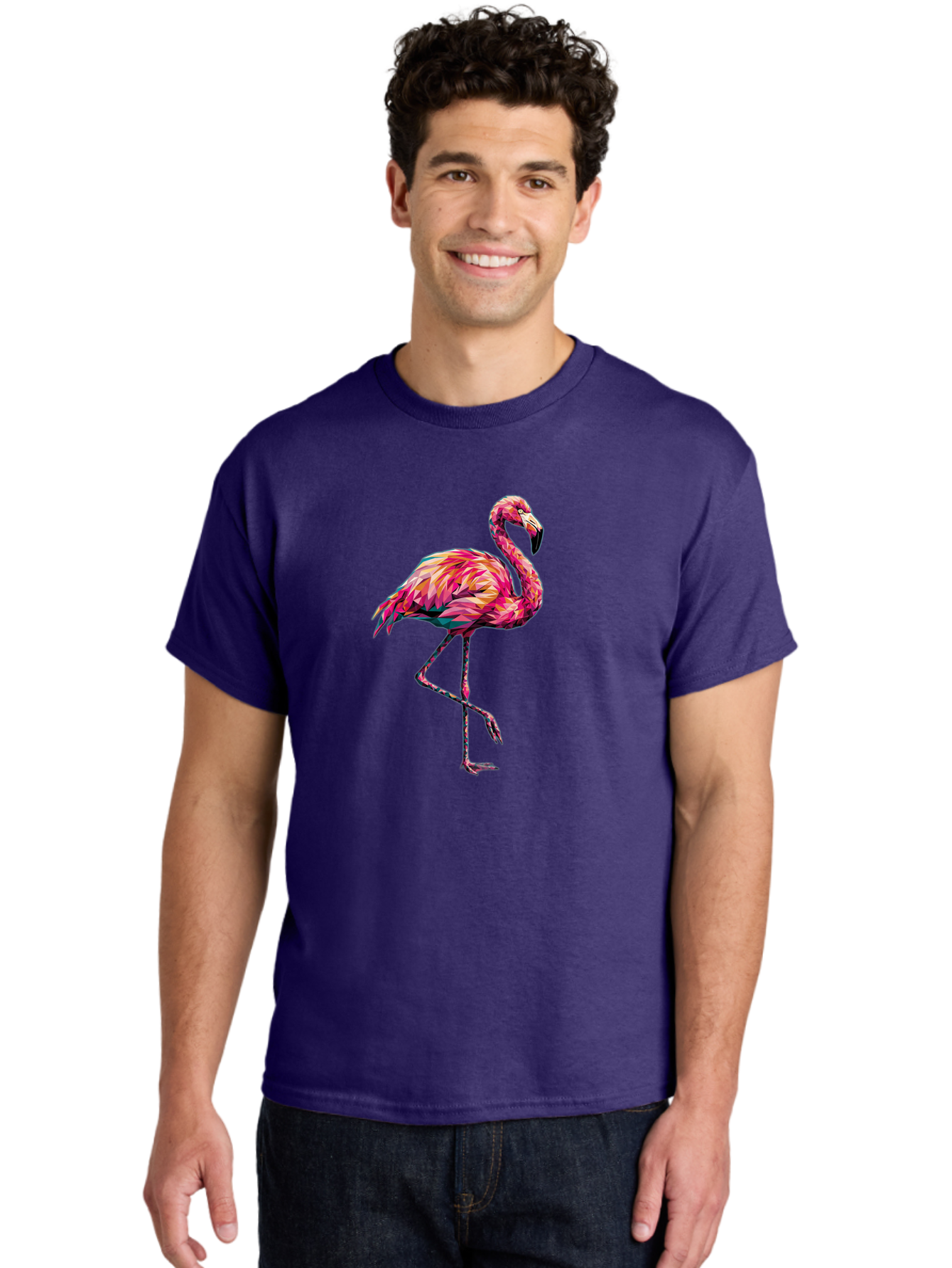 Flamingo-11 Men'S Graphic Tee, 100% Cotton, Comfortable Casual Summer Wear, Machine Washable, Vintage Camera, Old Camera, Antique Camera, Black Camera, Classic Photography, Photography Equipment, Nostalgic Device, Film Camera, Camera Art Bak575