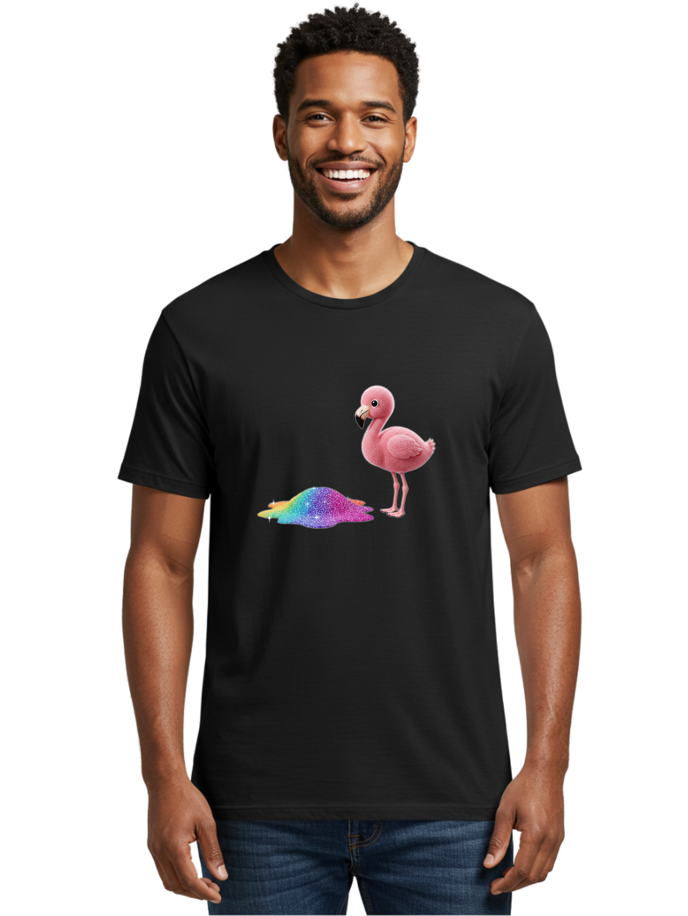 Flamingo-13 Men'S Graphic Tee, 100% Cotton, Comfortable Casual Summer Wear, Machine Washable, Vintage Camera, Old Camera, Antique Camera, Black Camera, Classic Photography, Photography Equipment, Nostalgic Device, Film Camera, Camera Art Bak577