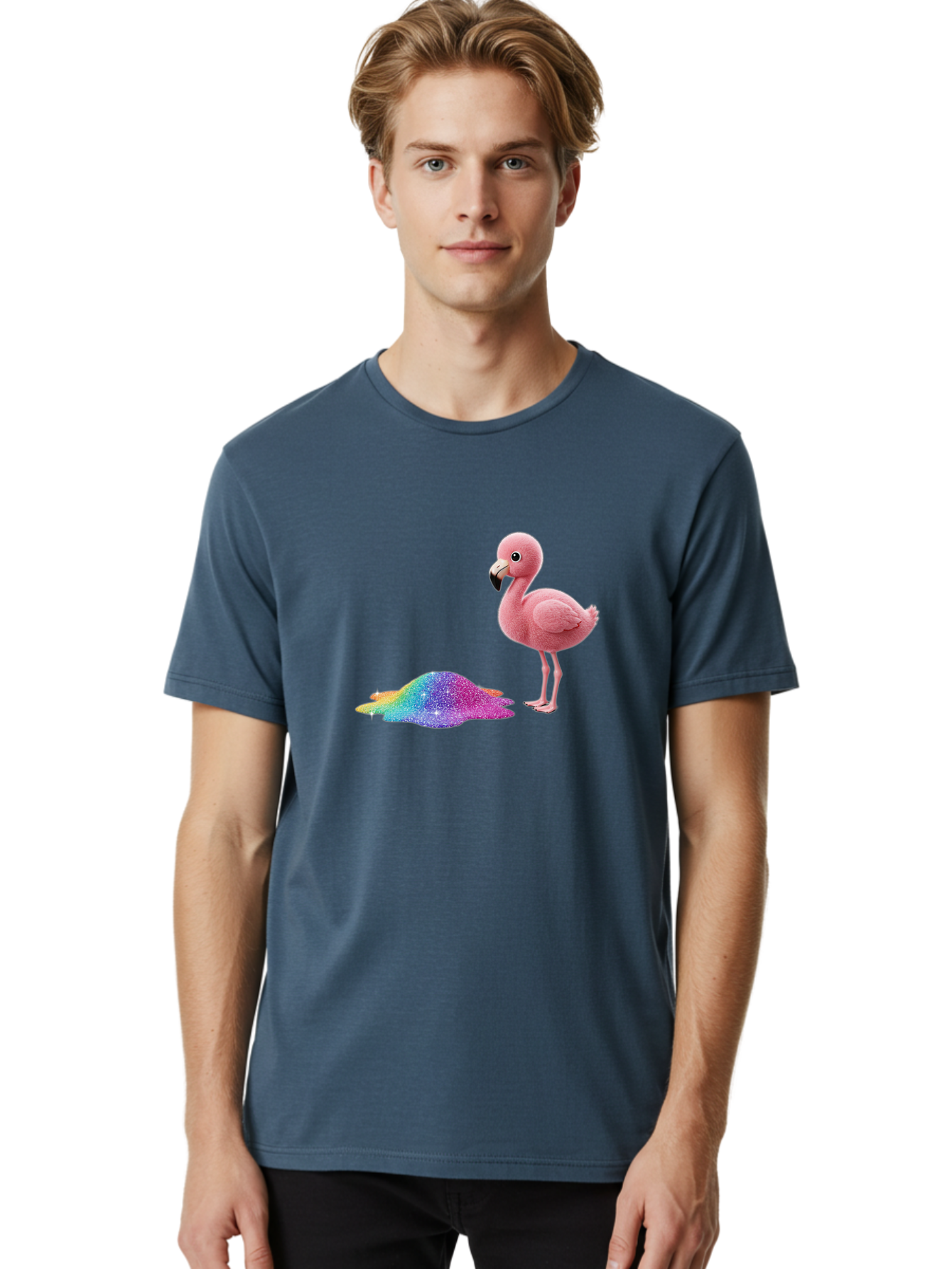 Flamingo-13 Men'S Graphic Tee, 100% Cotton, Comfortable Casual Summer Wear, Machine Washable, Vintage Camera, Old Camera, Antique Camera, Black Camera, Classic Photography, Photography Equipment, Nostalgic Device, Film Camera, Camera Art Bak577