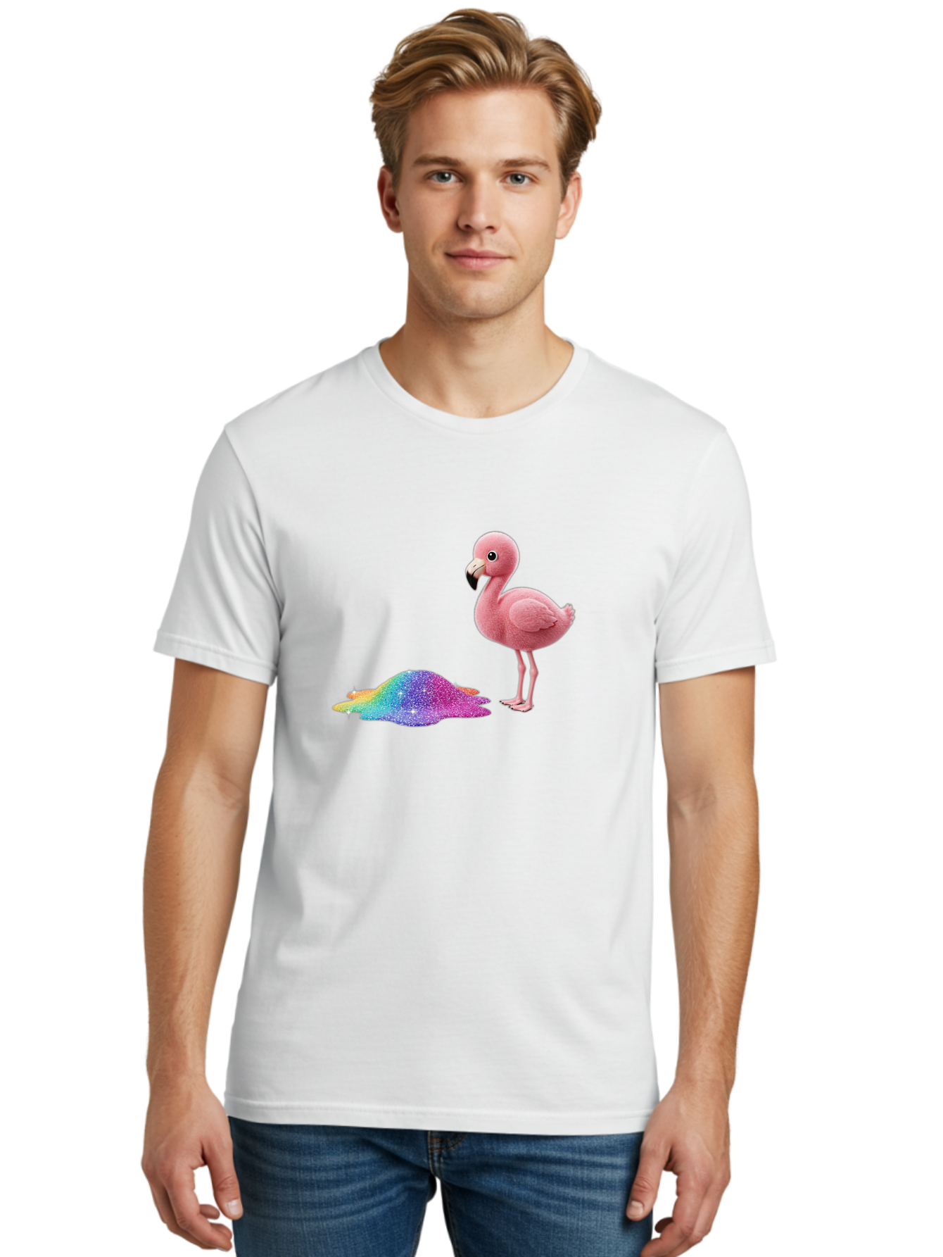 Flamingo-13 Men'S Graphic Tee, 100% Cotton, Comfortable Casual Summer Wear, Machine Washable, Vintage Camera, Old Camera, Antique Camera, Black Camera, Classic Photography, Photography Equipment, Nostalgic Device, Film Camera, Camera Art Bak577