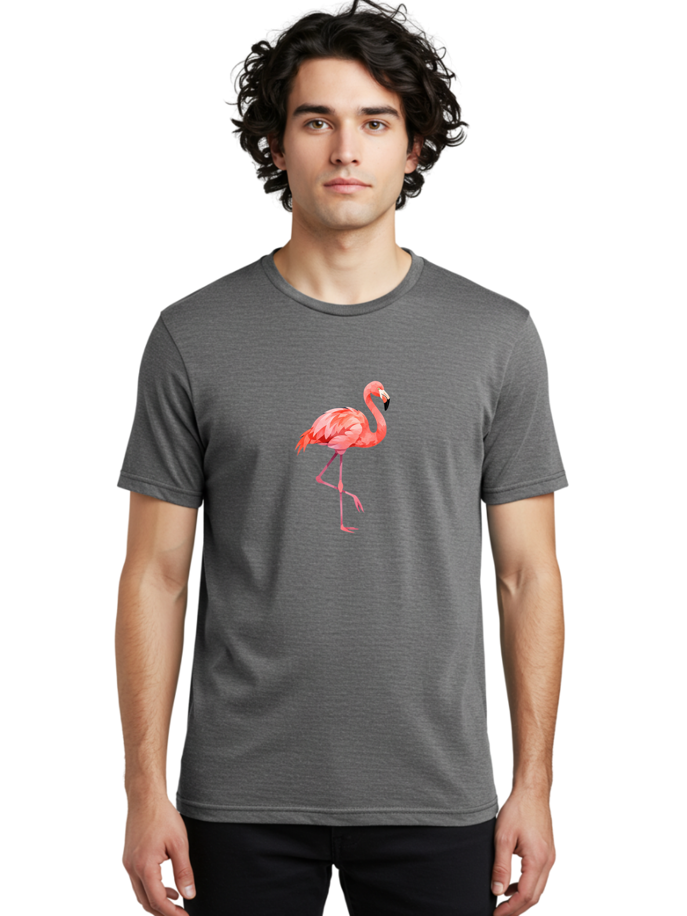 Flamingo-16 Men'S Graphic Tee, 100% Cotton, Comfortable Casual Summer Wear, Machine Washable, Vintage Camera, Old Camera, Antique Camera, Black Camera, Classic Photography, Photography Equipment, Nostalgic Device, Film Camera, Camera Art Bak580
