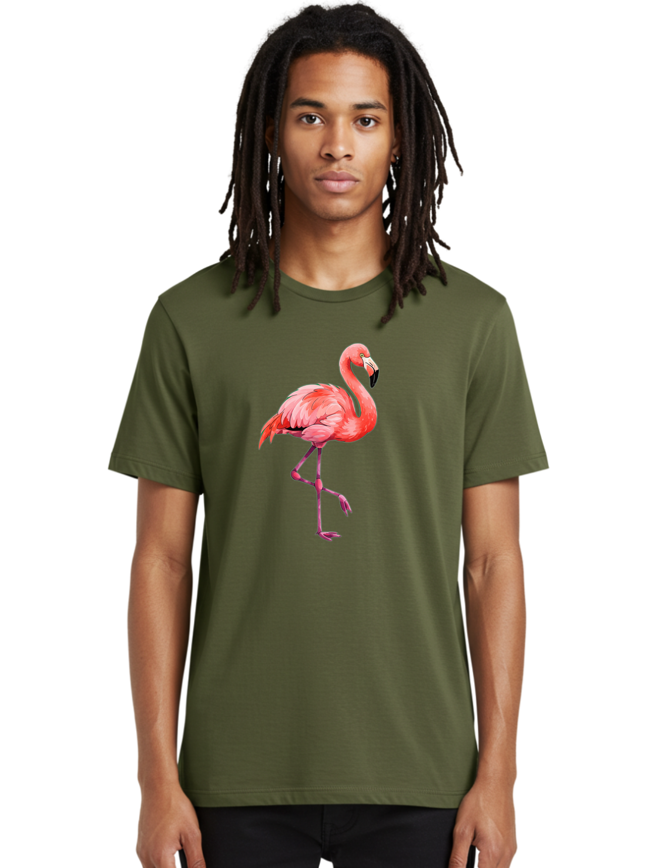 Flamingo-17 Men'S Graphic Tee, 100% Cotton, Comfortable Casual Summer Wear, Machine Washable, Vintage Camera, Old Camera, Antique Camera, Black Camera, Classic Photography, Photography Equipment, Nostalgic Device, Film Camera, Camera Art Bak581