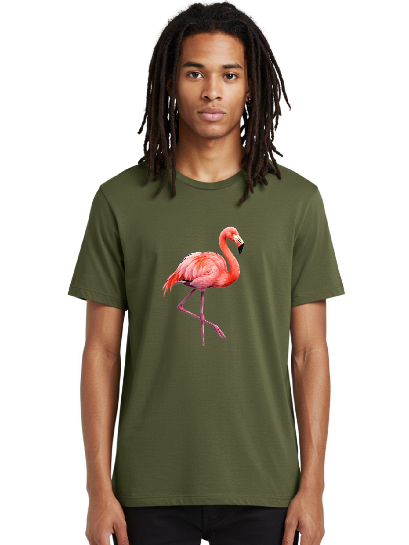 Flamingo-18 Men'S Graphic Tee, 100% Cotton, Comfortable Casual Summer Wear, Machine Washable, Vintage Camera, Old Camera, Antique Camera, Black Camera, Classic Photography, Photography Equipment, Nostalgic Device, Film Camera, Camera Art Bak582