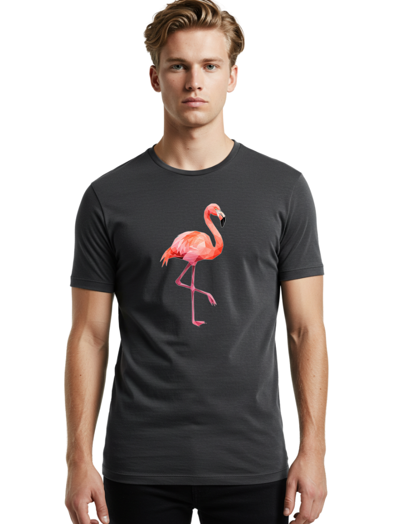 Flamingo-19 Men'S Graphic Tee, 100% Cotton, Comfortable Casual Summer Wear, Machine Washable, Vintage Camera, Old Camera, Antique Camera, Black Camera, Classic Photography, Photography Equipment, Nostalgic Device, Film Camera, Camera Art Bak583