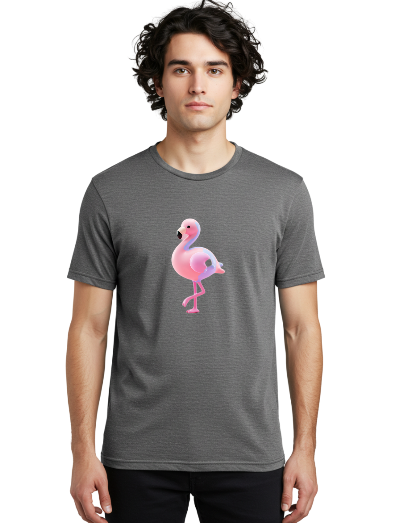Flamingo-2 Men'S Graphic Tee, 100% Cotton, Comfortable Casual Summer Wear, Machine Washable, Vintage Camera, Old Camera, Antique Camera, Black Camera, Classic Photography, Photography Equipment, Nostalgic Device, Film Camera, Camera Art Bak584