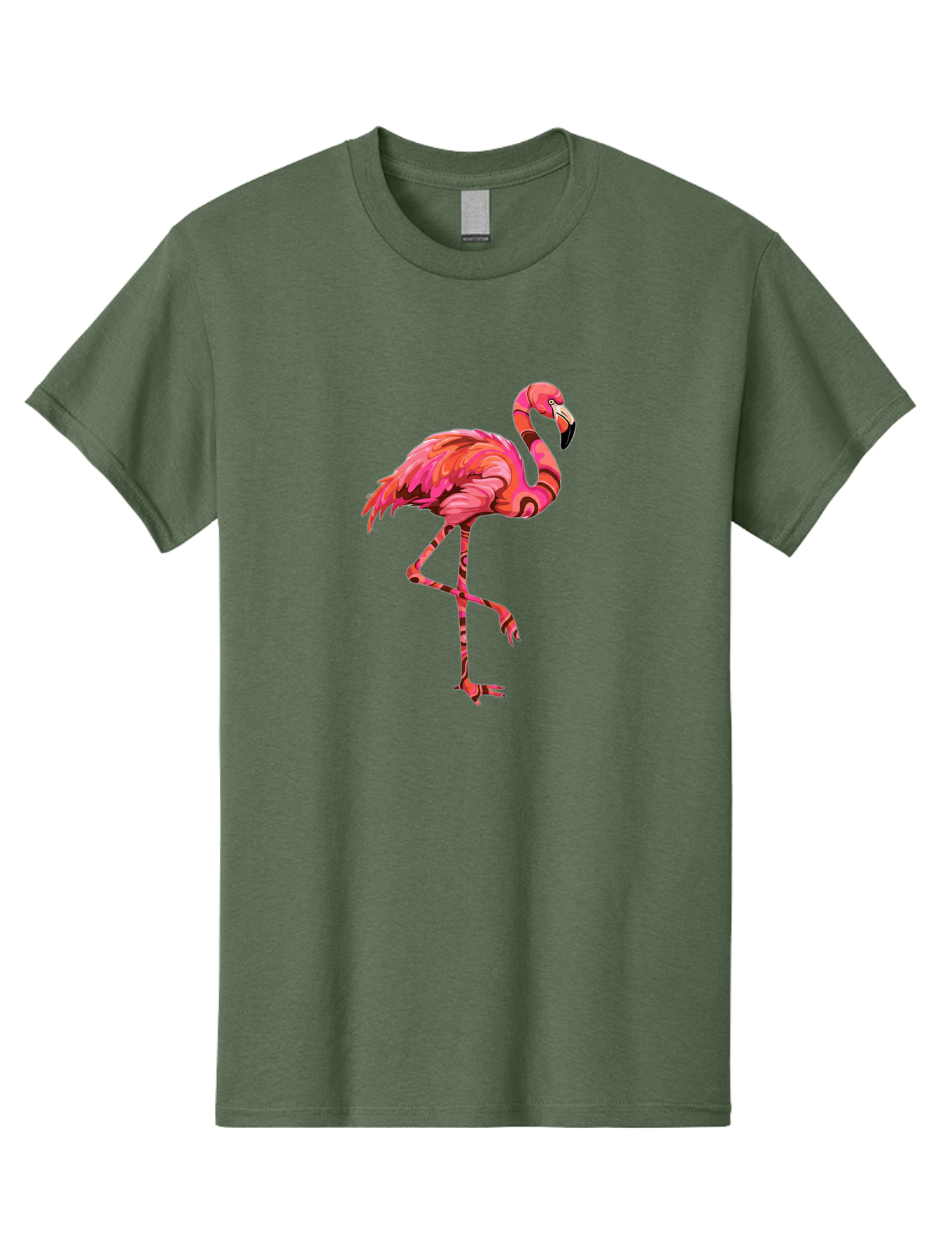 Flamingo-5 Men'S Graphic Tee, 100% Cotton, Comfortable Casual Summer Wear, Machine Washable, Vintage Camera, Old Camera, Antique Camera, Black Camera, Classic Photography, Photography Equipment, Nostalgic Device, Film Camera, Camera Art Bak588