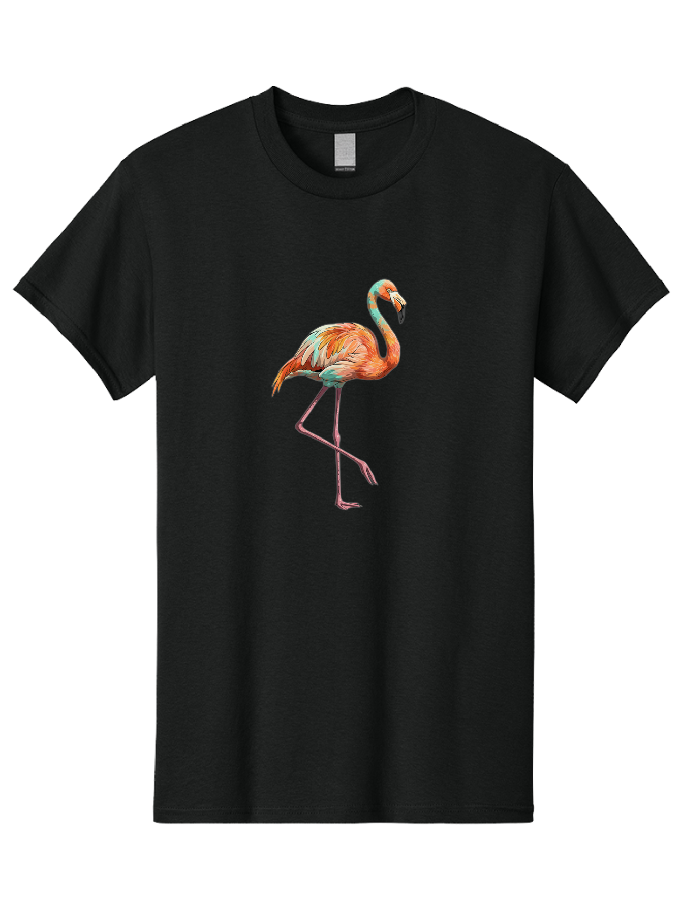 Flamingo-8 Men'S Graphic Tee, 100% Cotton, Comfortable Casual Summer Wear, Machine Washable, Vintage Camera, Old Camera, Antique Camera, Black Camera, Classic Photography, Photography Equipment, Nostalgic Device, Film Camera, Camera Art Bak591