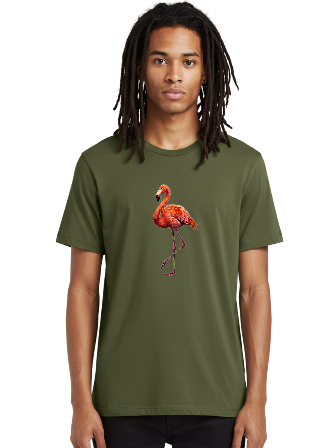 Flamingo-9 Men'S Graphic Tee, 100% Cotton, Comfortable Casual Summer Wear, Machine Washable, Vintage Camera, Old Camera, Antique Camera, Black Camera, Classic Photography, Photography Equipment, Nostalgic Device, Film Camera, Camera Art Bak592