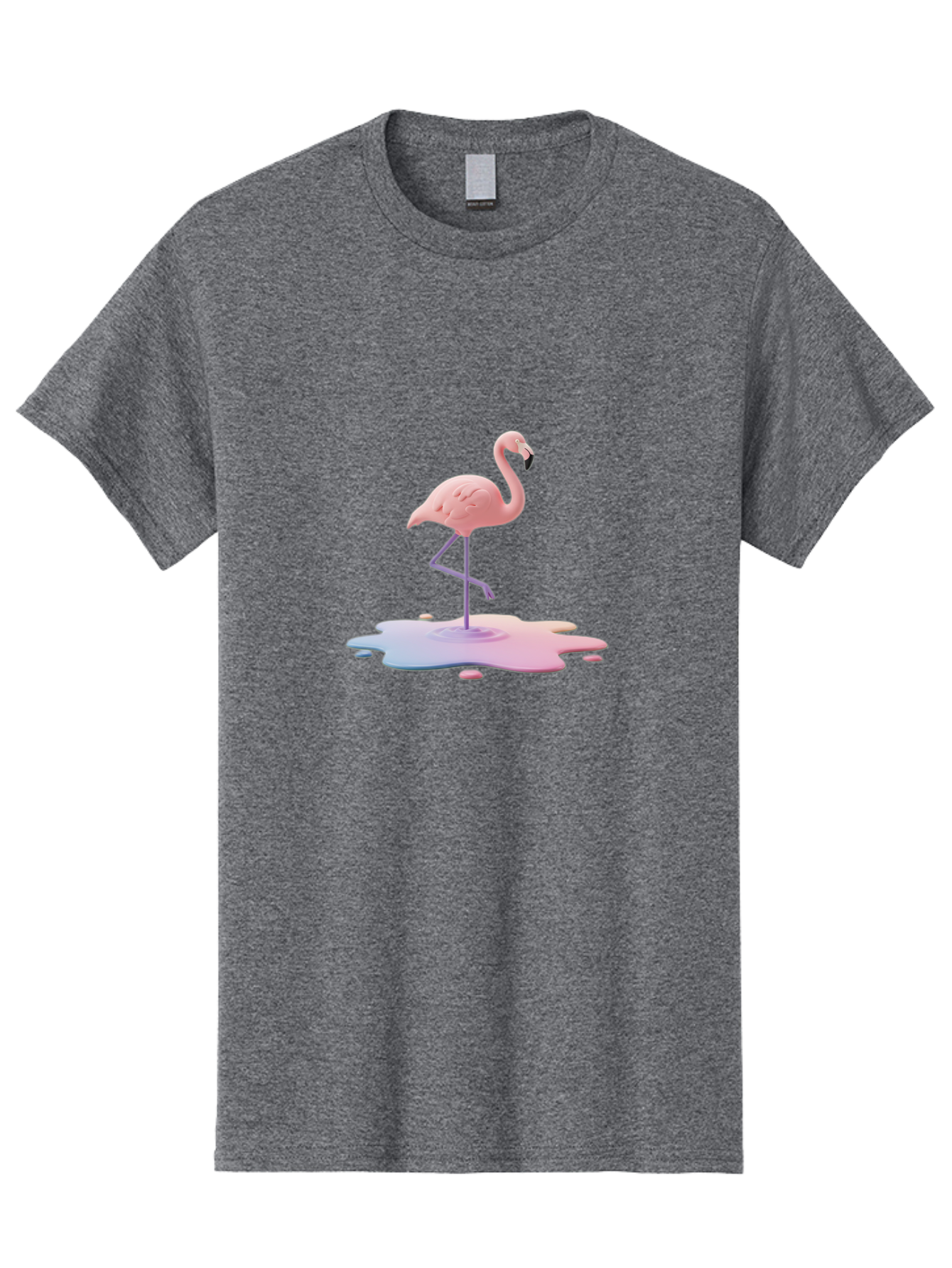 Flamingo-In-Paint Men'S Graphic Tee, 100% Cotton, Comfortable Casual Summer Wear, Machine Washable, Vintage Camera, Old Camera, Antique Camera, Black Camera, Classic Photography, Photography Equipment, Nostalgic Device, Film Camera, Camera Art Bak597