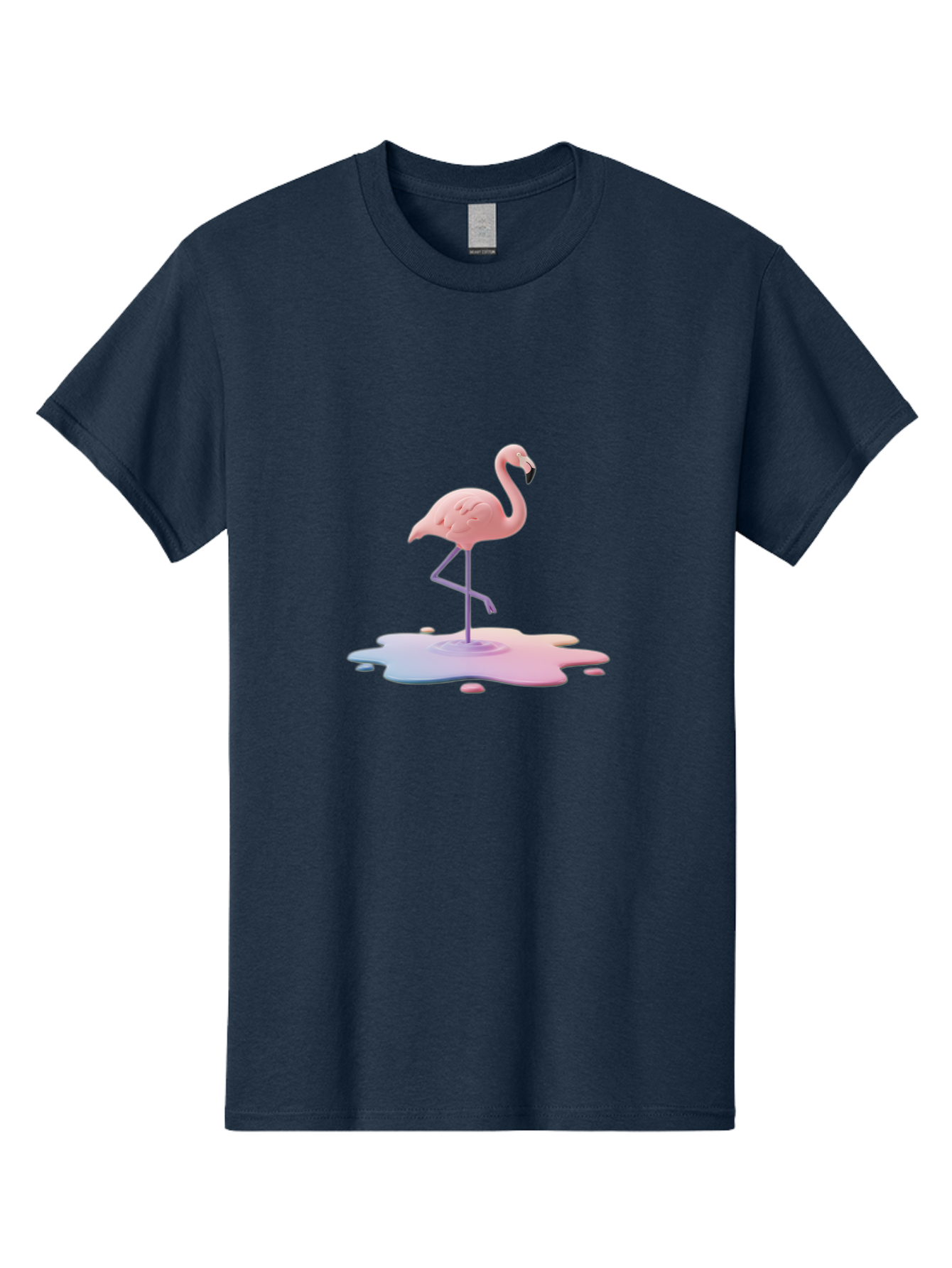 Flamingo-In-Paint Men'S Graphic Tee, 100% Cotton, Comfortable Casual Summer Wear, Machine Washable, Vintage Camera, Old Camera, Antique Camera, Black Camera, Classic Photography, Photography Equipment, Nostalgic Device, Film Camera, Camera Art Bak597