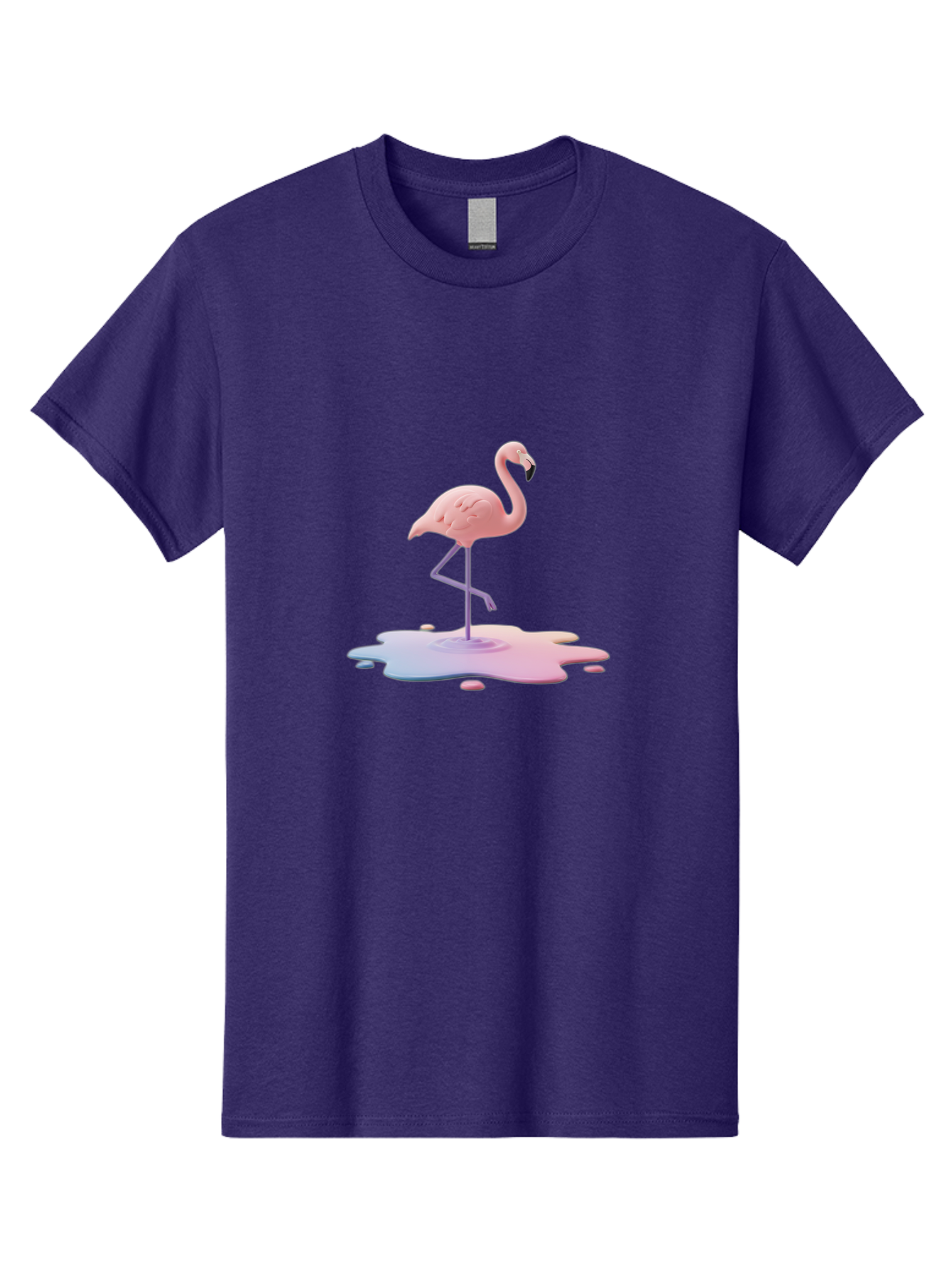Flamingo-In-Paint Men'S Graphic Tee, 100% Cotton, Comfortable Casual Summer Wear, Machine Washable, Vintage Camera, Old Camera, Antique Camera, Black Camera, Classic Photography, Photography Equipment, Nostalgic Device, Film Camera, Camera Art Bak597