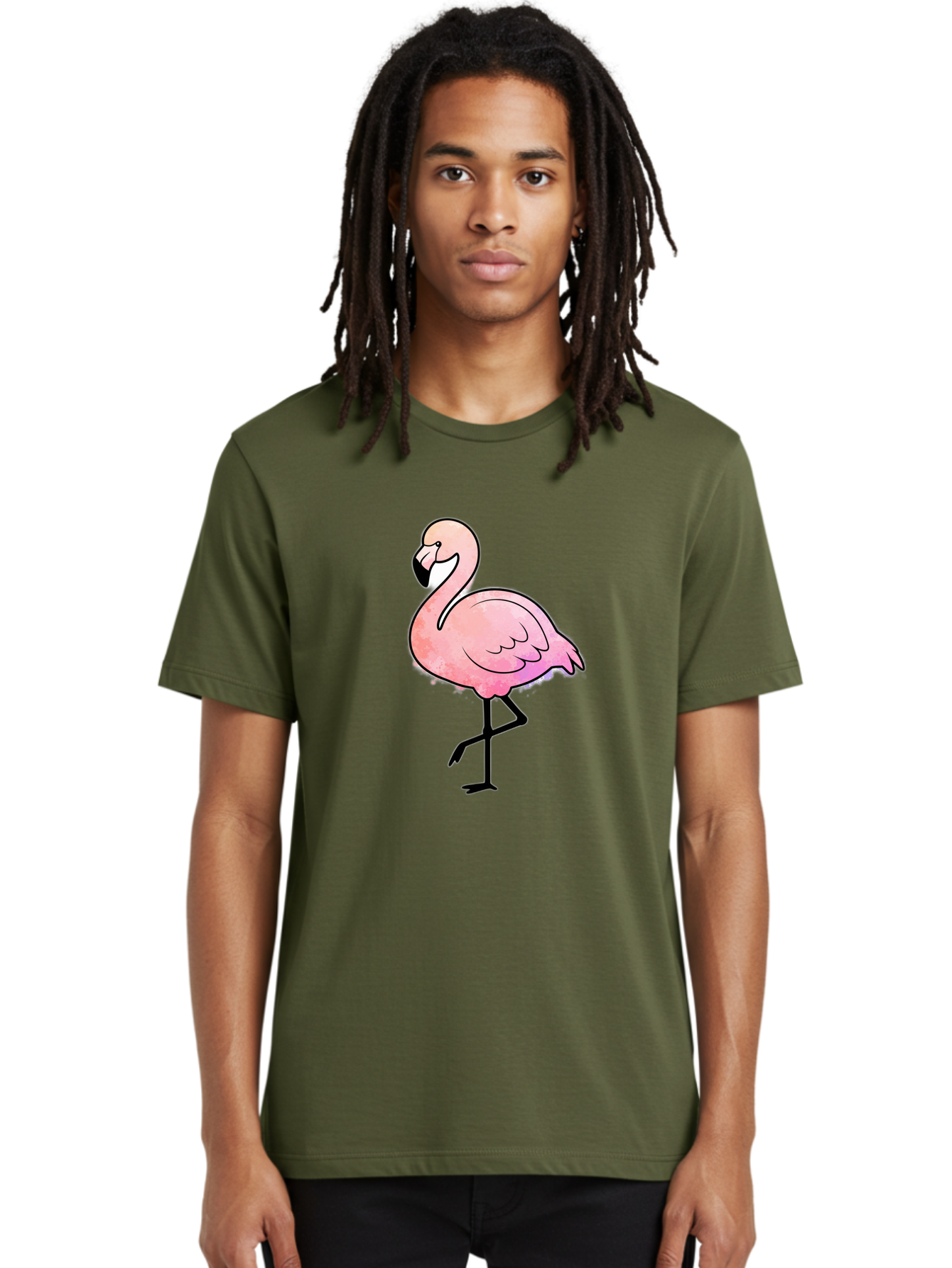Flamingo Men'S Graphic Tee, 100% Cotton, Comfortable Casual Summer Wear, Machine Washable, Vintage Camera, Old Camera, Antique Camera, Black Camera, Classic Photography, Photography Equipment, Nostalgic Device, Film Camera, Camera Art Bak605
