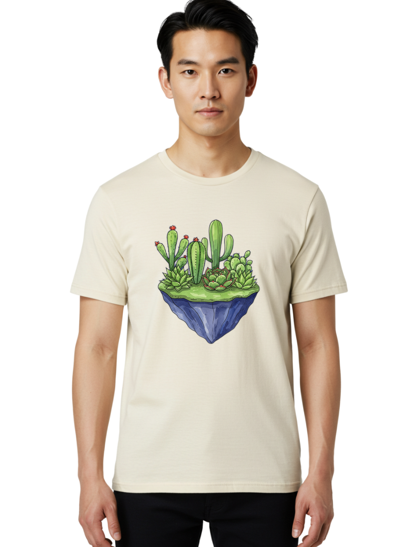 Floating-Cactus-Island Men'S Graphic Tee, 100% Cotton, Comfortable Casual Summer Wear, Machine Washable, Vintage Camera, Old Camera, Antique Camera, Black Camera, Classic Photography, Photography Equipment, Nostalgic Device, Film Camera, Bak606