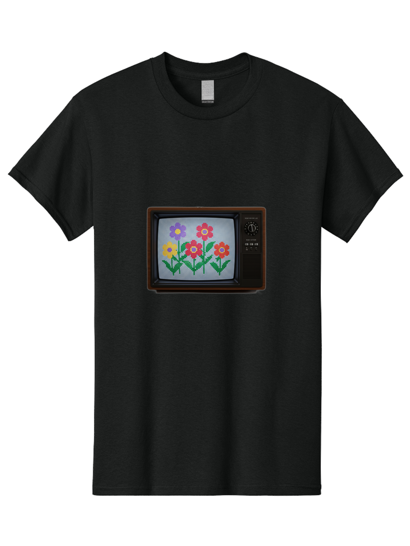 Flowers-Tv Men'S Graphic Tee, 100% Cotton, Comfortable Casual Summer Wear, Machine Washable, Vintage Camera, Old Camera, Antique Camera, Black Camera, Classic Photography, Photography Equipment, Nostalgic Device, Film Camera, Camera Art Bak613