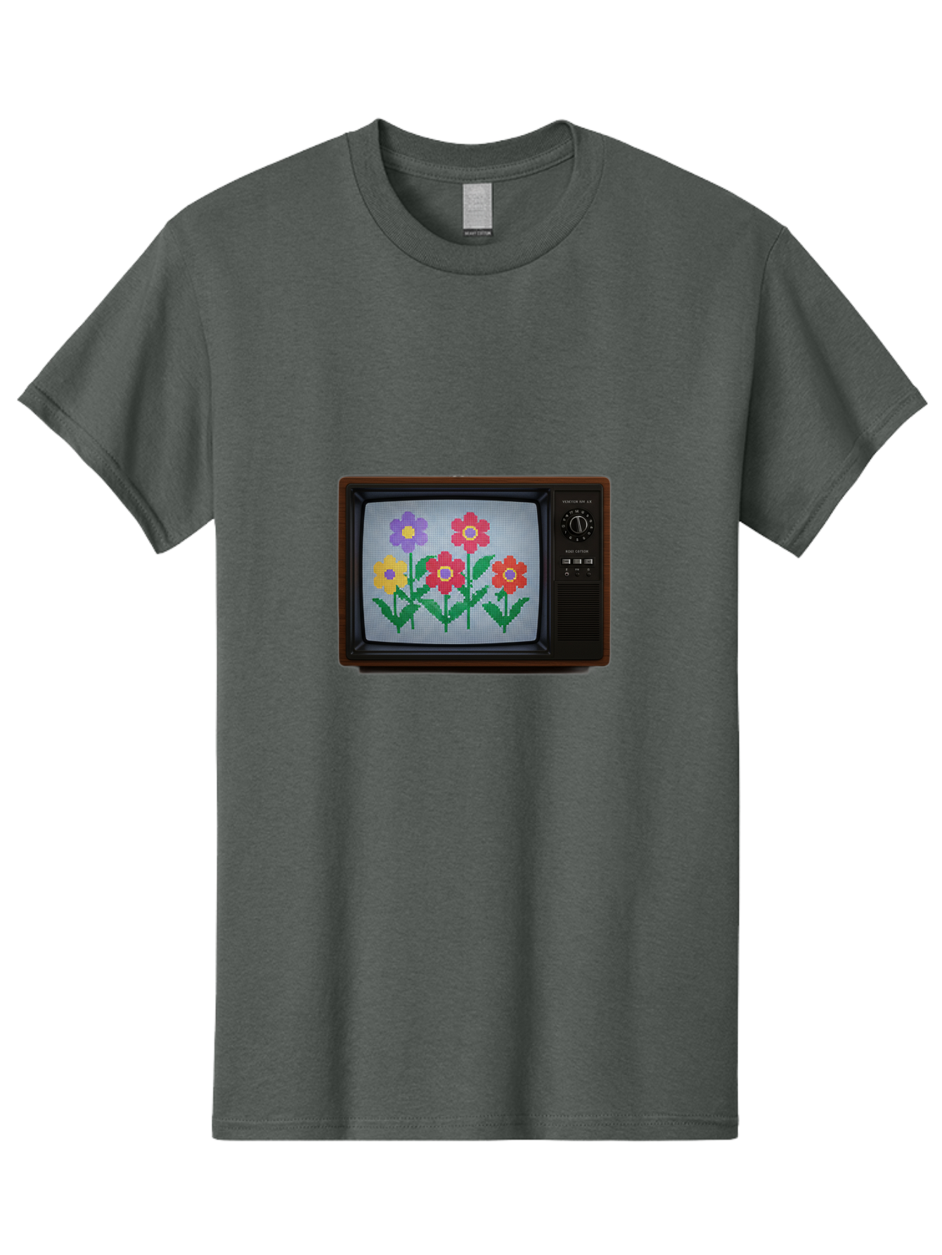 Flowers-Tv Men'S Graphic Tee, 100% Cotton, Comfortable Casual Summer Wear, Machine Washable, Vintage Camera, Old Camera, Antique Camera, Black Camera, Classic Photography, Photography Equipment, Nostalgic Device, Film Camera, Camera Art Bak613