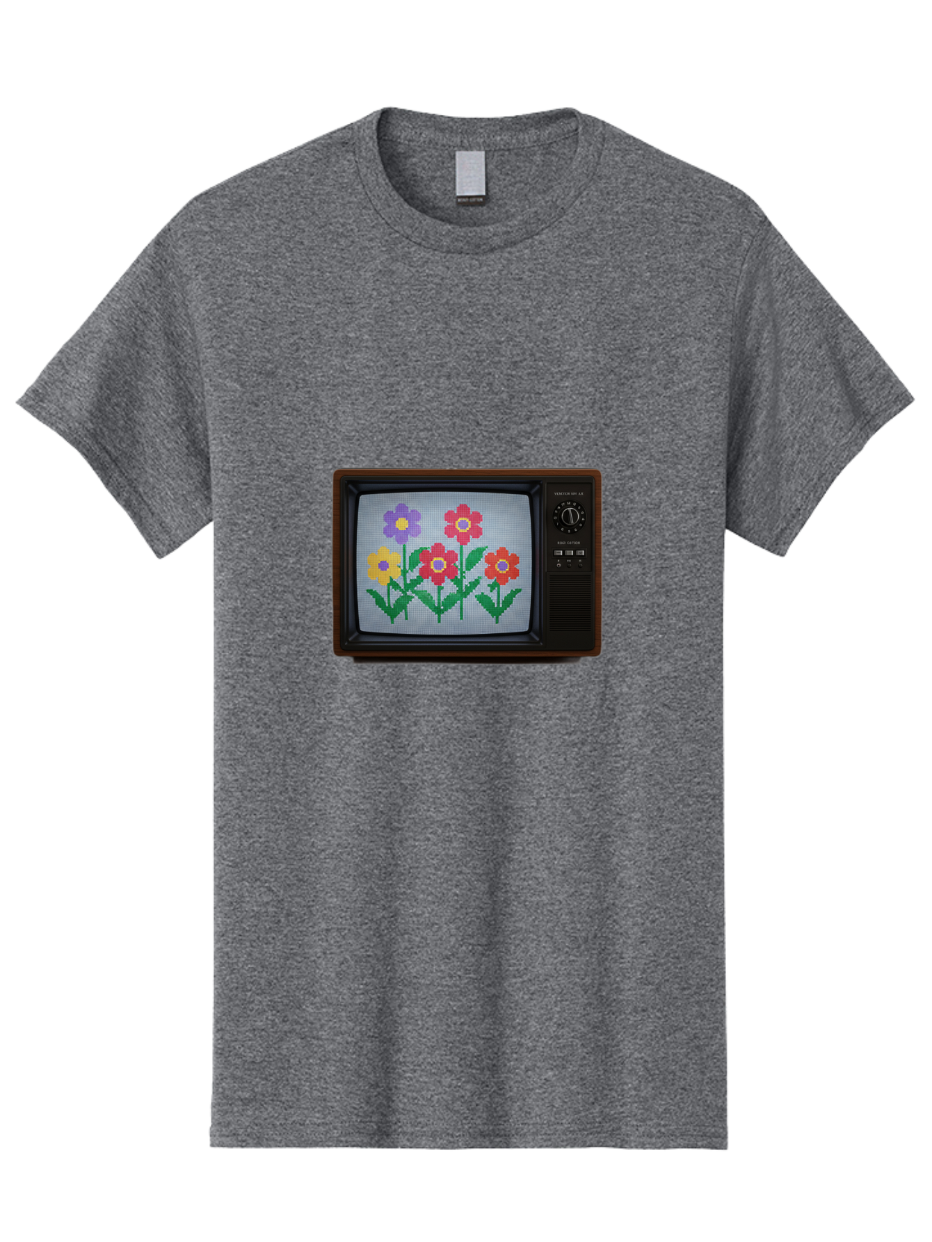Flowers-Tv Men'S Graphic Tee, 100% Cotton, Comfortable Casual Summer Wear, Machine Washable, Vintage Camera, Old Camera, Antique Camera, Black Camera, Classic Photography, Photography Equipment, Nostalgic Device, Film Camera, Camera Art Bak613