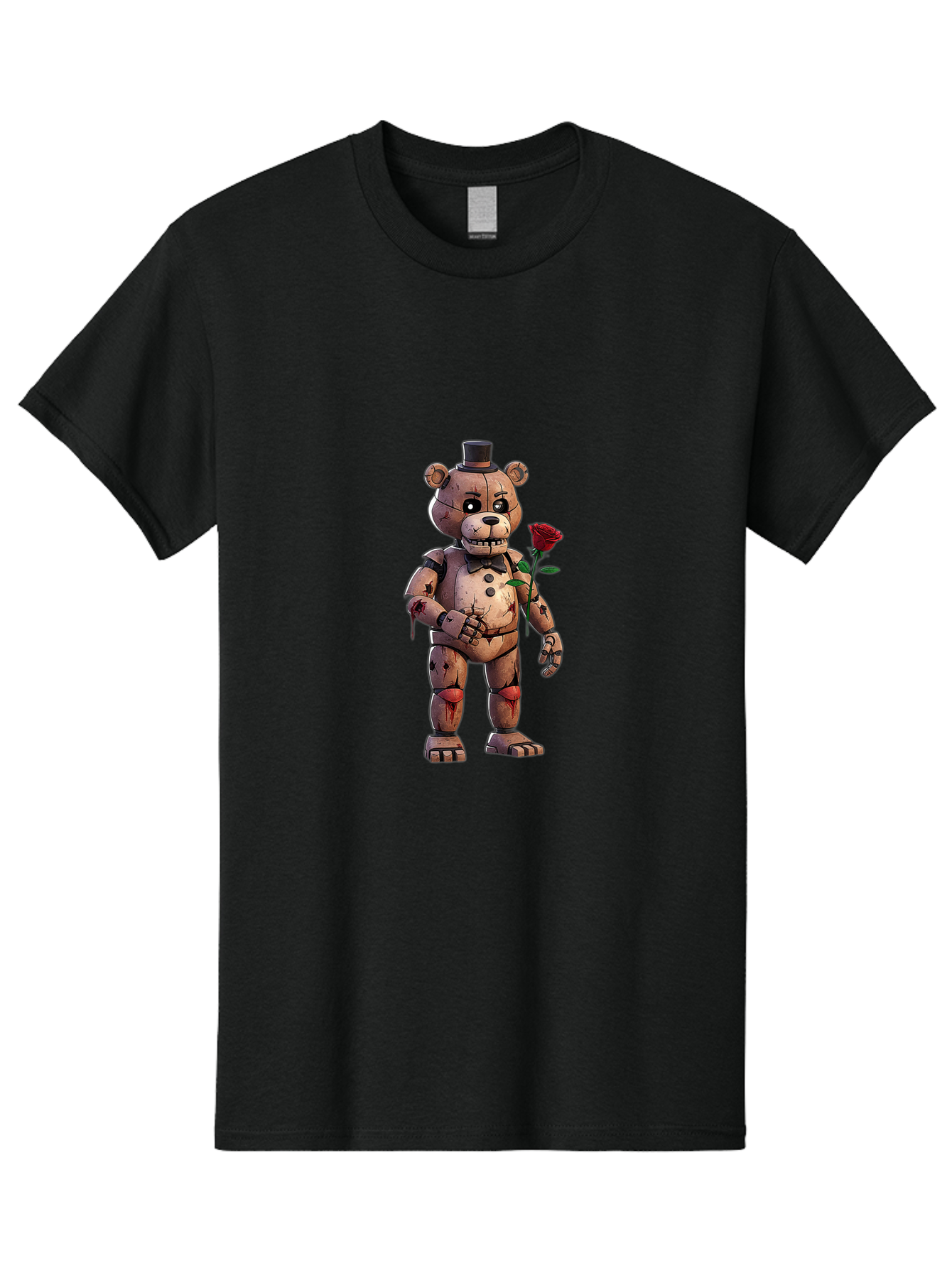 Fnaf-Golden-Freddy Men'S Graphic Tee, 100% Cotton, Comfortable Casual Summer Wear, Machine Washable, Vintage Camera, Old Camera, Antique Camera, Black Camera, Classic Photography, Photography Equipment, Nostalgic Device, Film Camera, Bak618