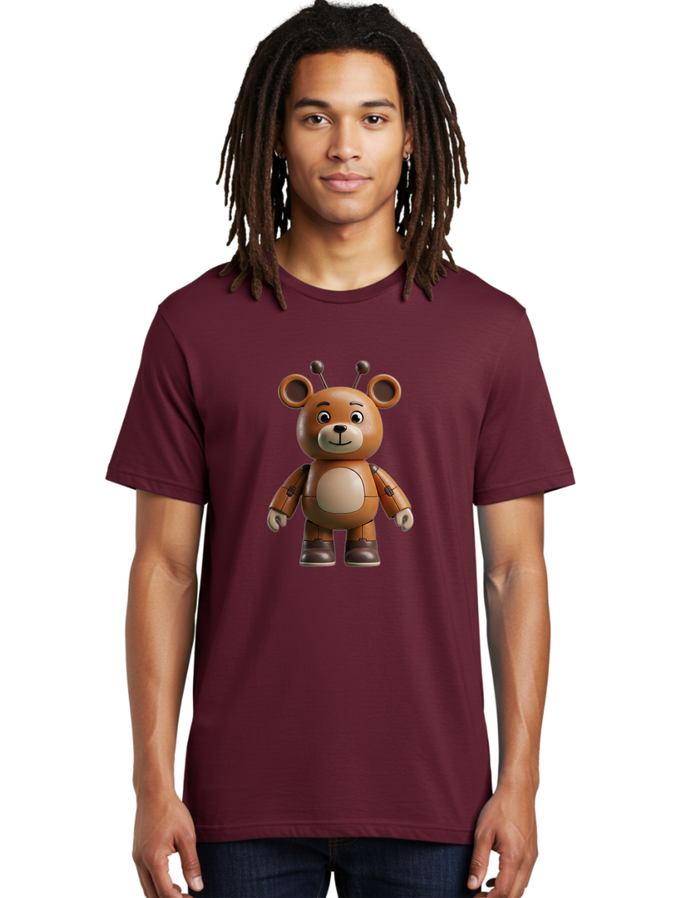 Fnaf-Teddy-Bear Men'S Graphic Tee, 100% Cotton, Comfortable Casual Summer Wear, Machine Washable, Vintage Camera, Old Camera, Antique Camera, Black Camera, Classic Photography, Photography Equipment, Nostalgic Device, Film Camera, Camera Art Bak619