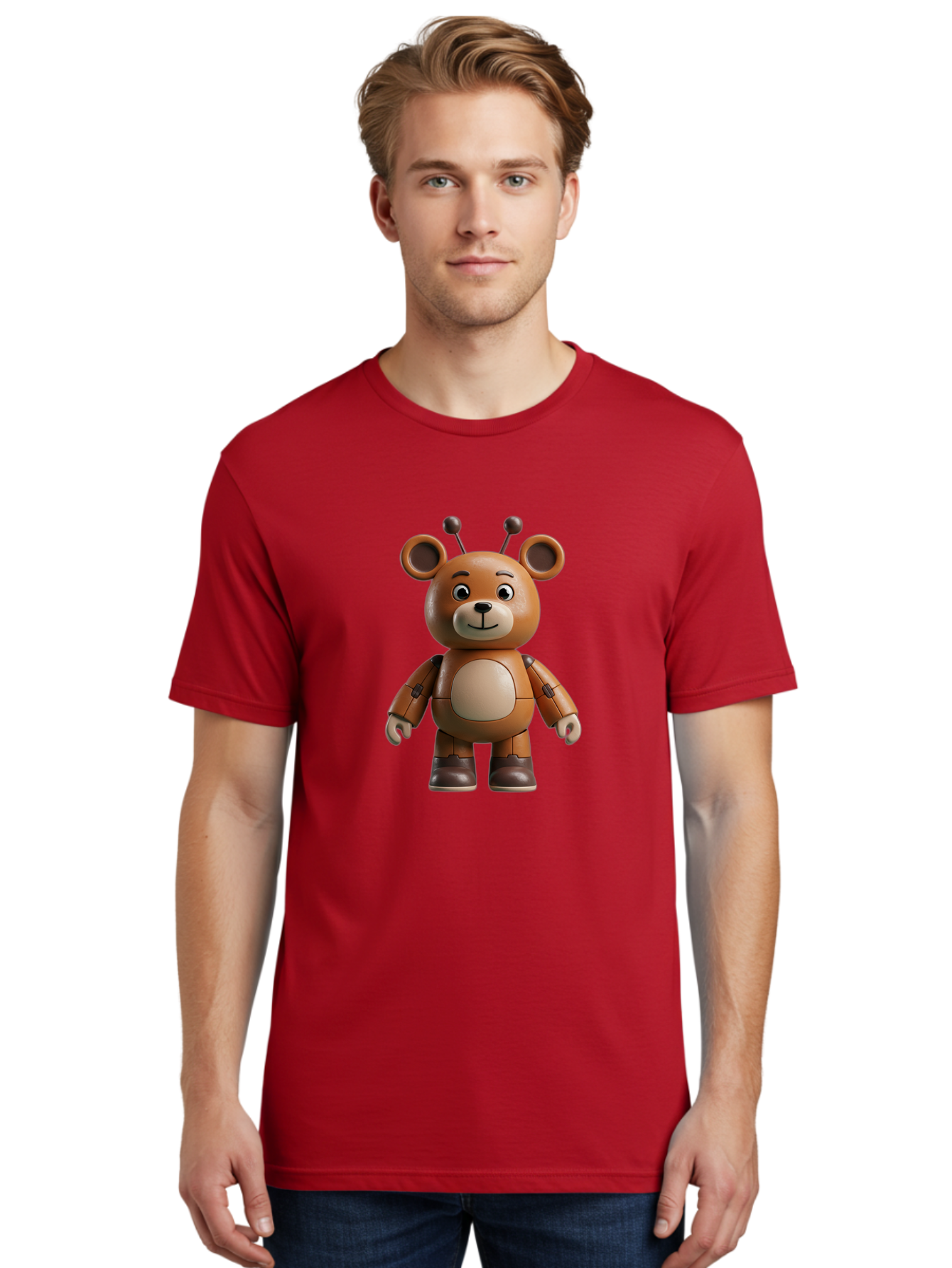 Fnaf-Teddy-Bear Men'S Graphic Tee, 100% Cotton, Comfortable Casual Summer Wear, Machine Washable, Vintage Camera, Old Camera, Antique Camera, Black Camera, Classic Photography, Photography Equipment, Nostalgic Device, Film Camera, Camera Art Bak619