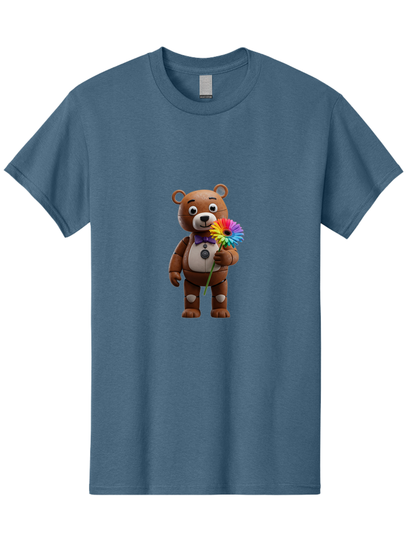 Fnaf-Teddy Men'S Graphic Tee, 100% Cotton, Comfortable Casual Summer Wear, Machine Washable, Vintage Camera, Old Camera, Antique Camera, Black Camera, Classic Photography, Photography Equipment, Nostalgic Device, Film Camera, Camera Art Bak620